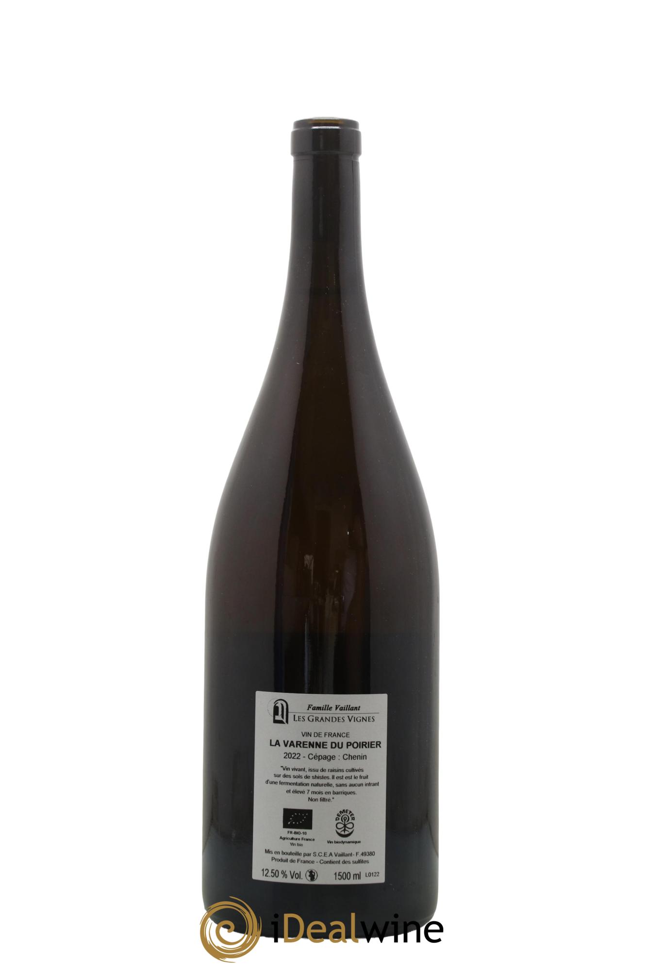 Anjou La Varenne du Poirier Famille Vaillant les Grandes vignes 2022 - Lot of 1 magnum - 1