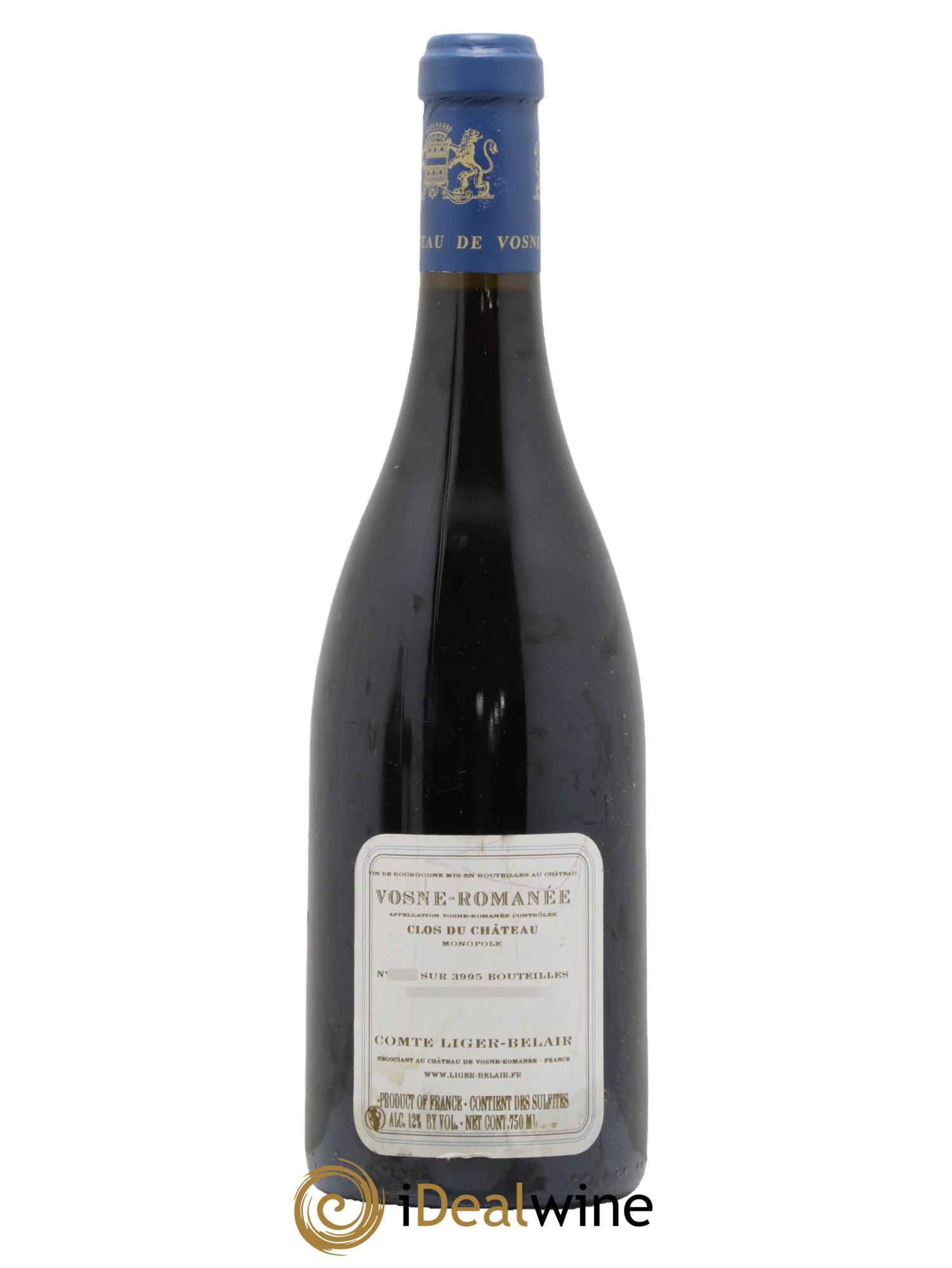 Vosne-Romanée Clos du Château Comte Liger-Belair (Domaine du)  2011 - Posten von 1 Flasche - 1