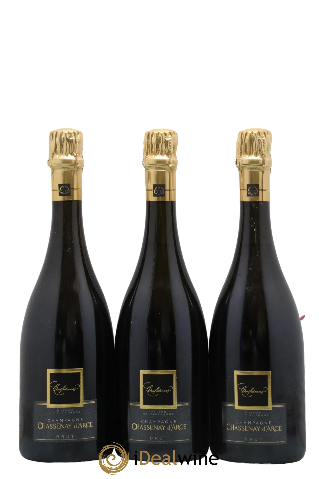 Champagne Confidences Brut Chassenay D'Arce - Lot de 3 bouteilles - 0