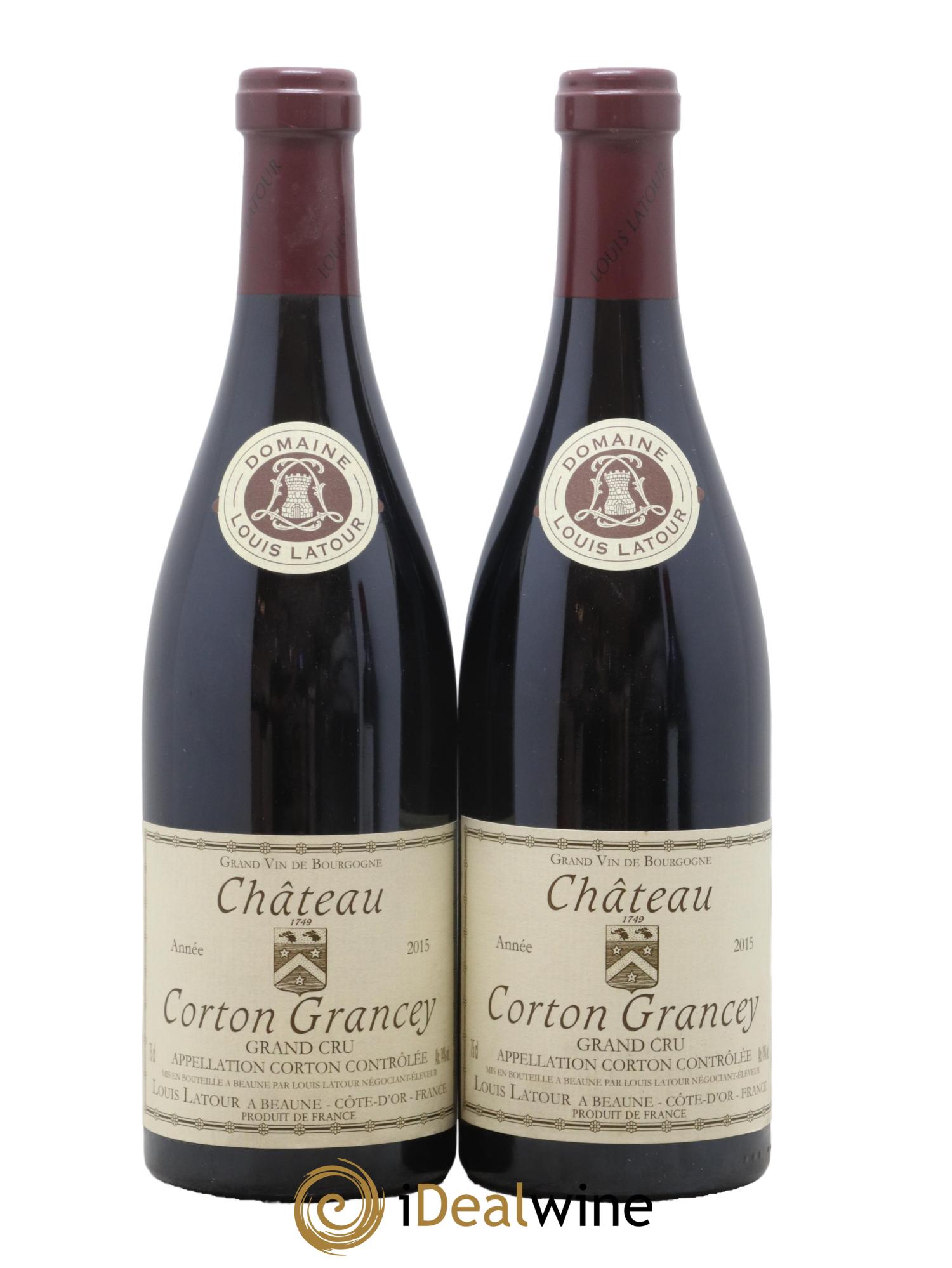 Corton Grand Cru Château Corton Grancey Louis Latour 2015 - Lotto di 2 bottiglie - 0