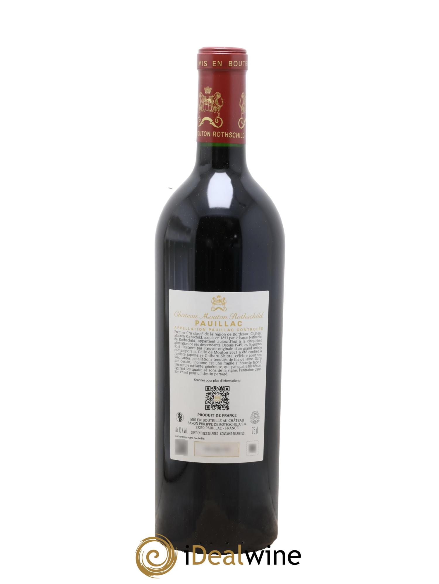 Château Mouton Rothschild 1er Grand Cru Classé 2021 - Posten von 1 Flasche - 1