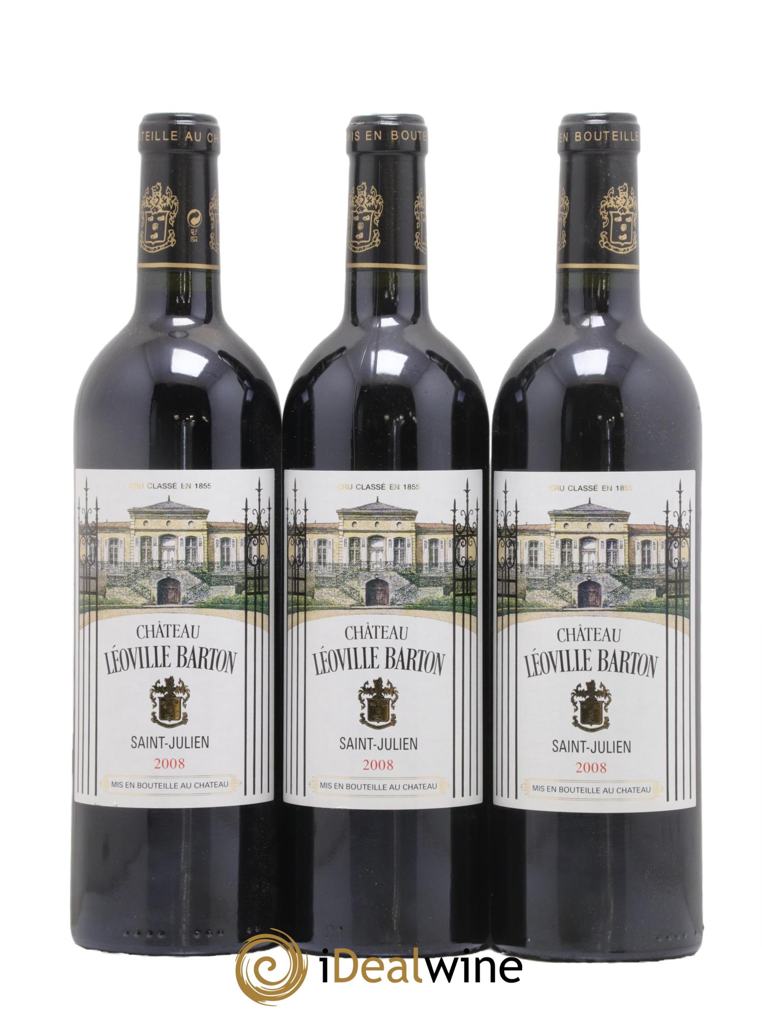 Château Léoville Barton 2ème Grand Cru Classé 2008 - Lotto di 12 bottiglie - 3