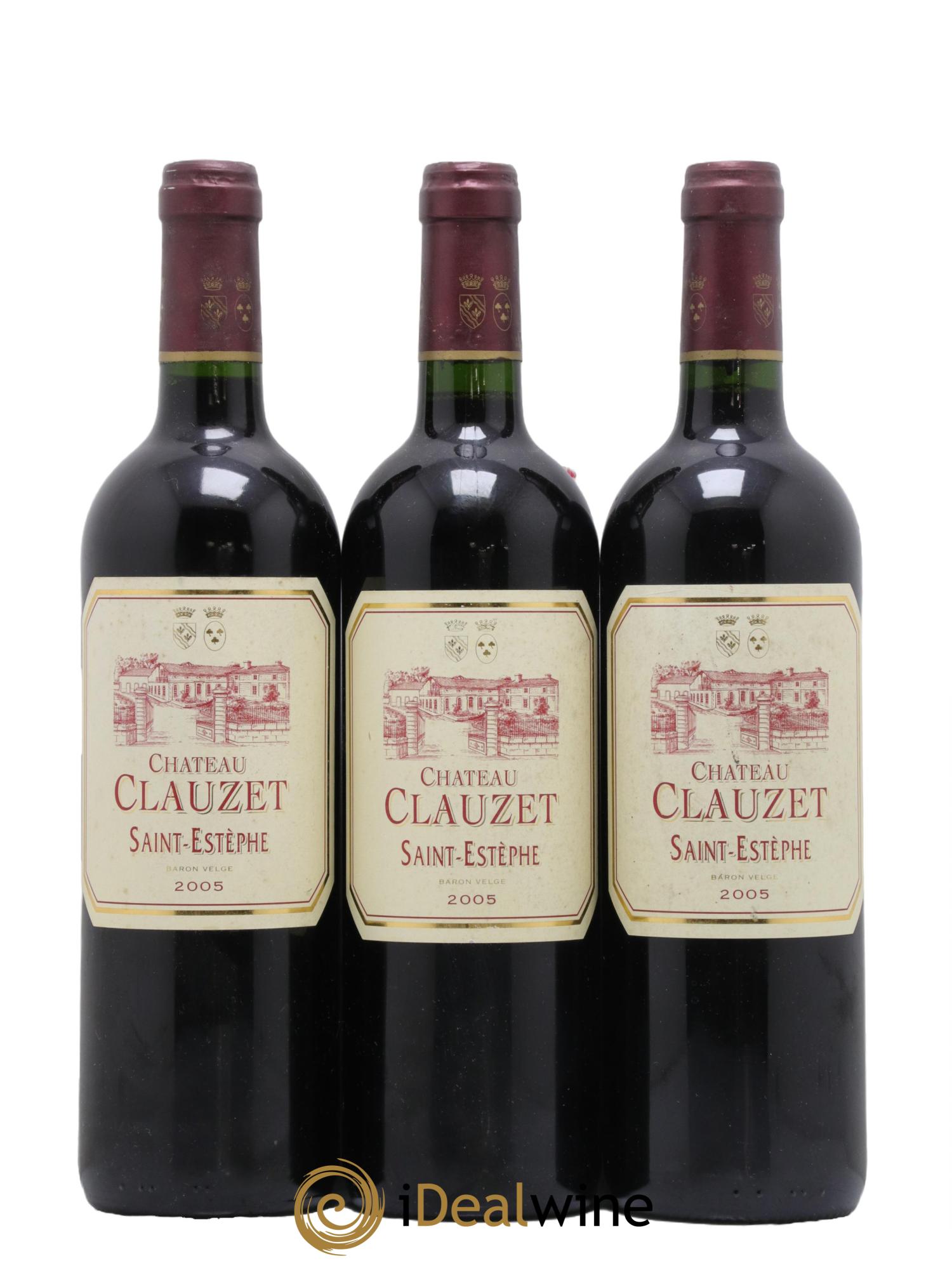 Château Clauzet 2005 - Lot de 3 bouteilles - 0