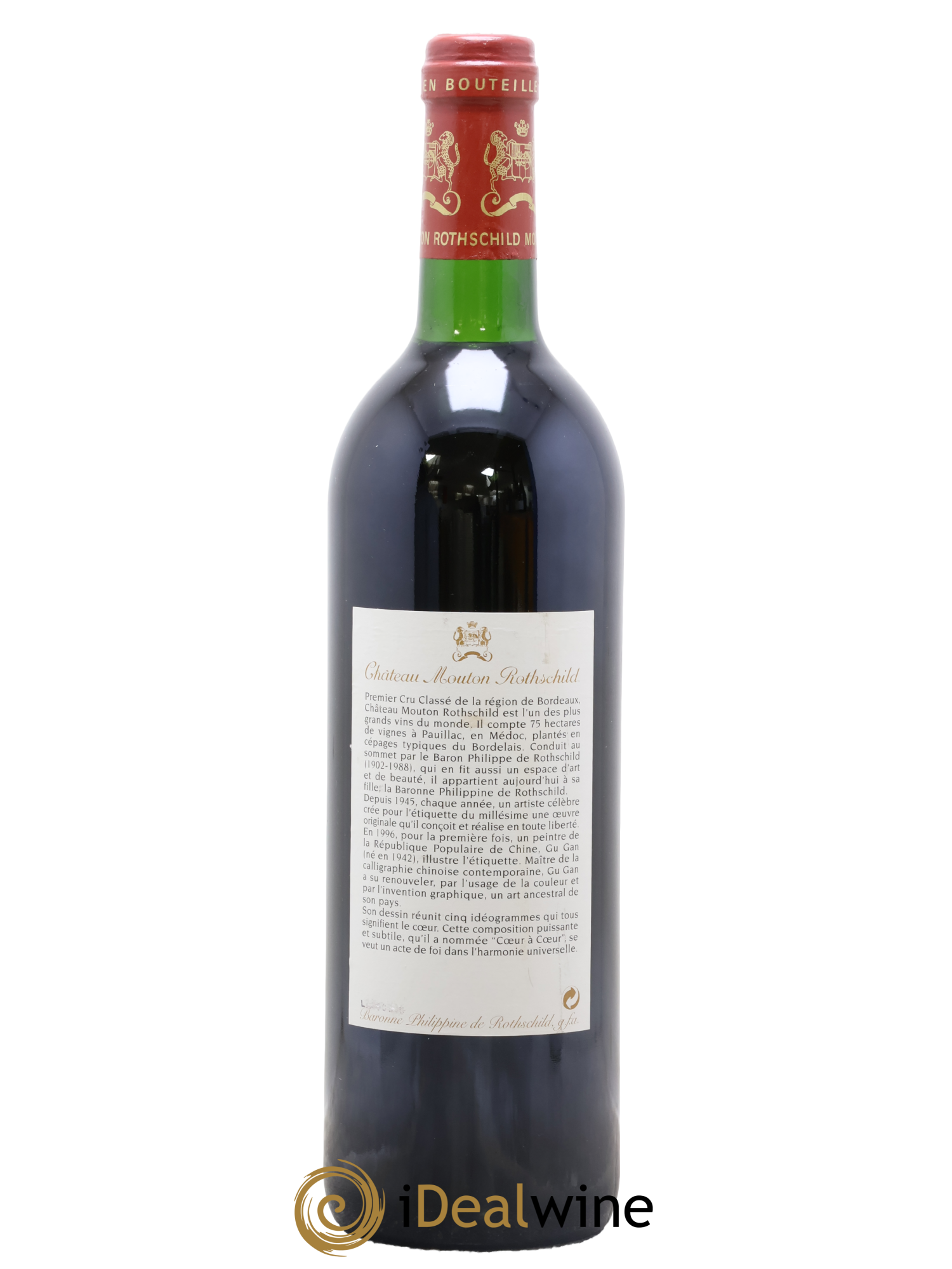 Château Mouton Rothschild 1er Grand Cru Classé 1996 - Lot de 1 bouteille - 1