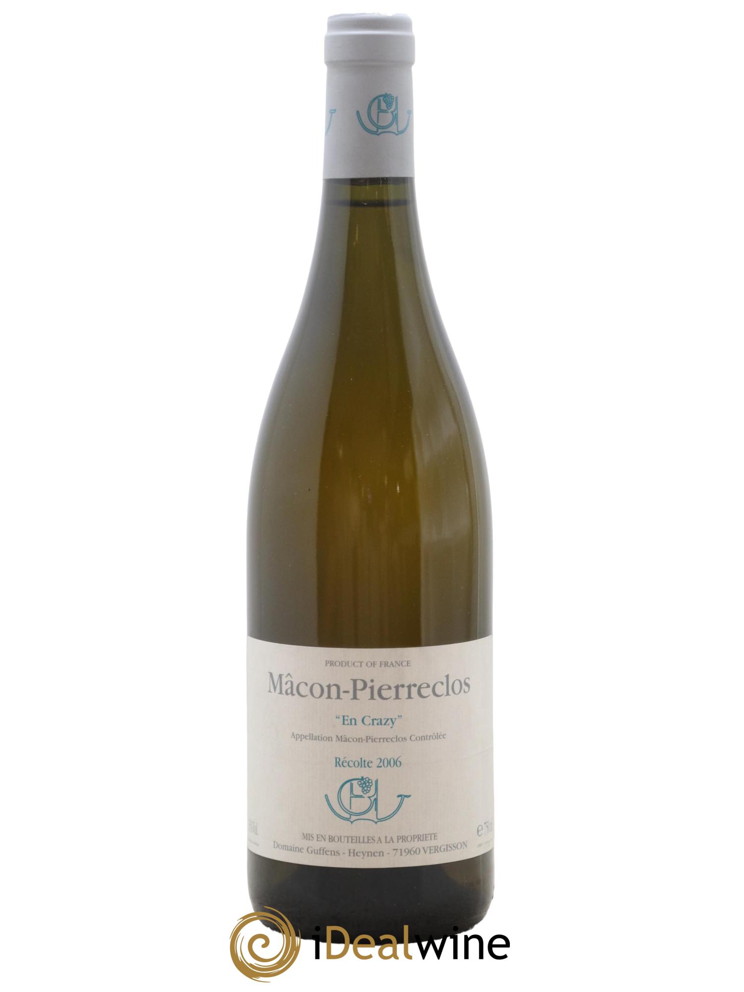 Mâcon Pierreclos En Crazy Guffens-Heynen 2006 - Lot de 1 bouteille - 0