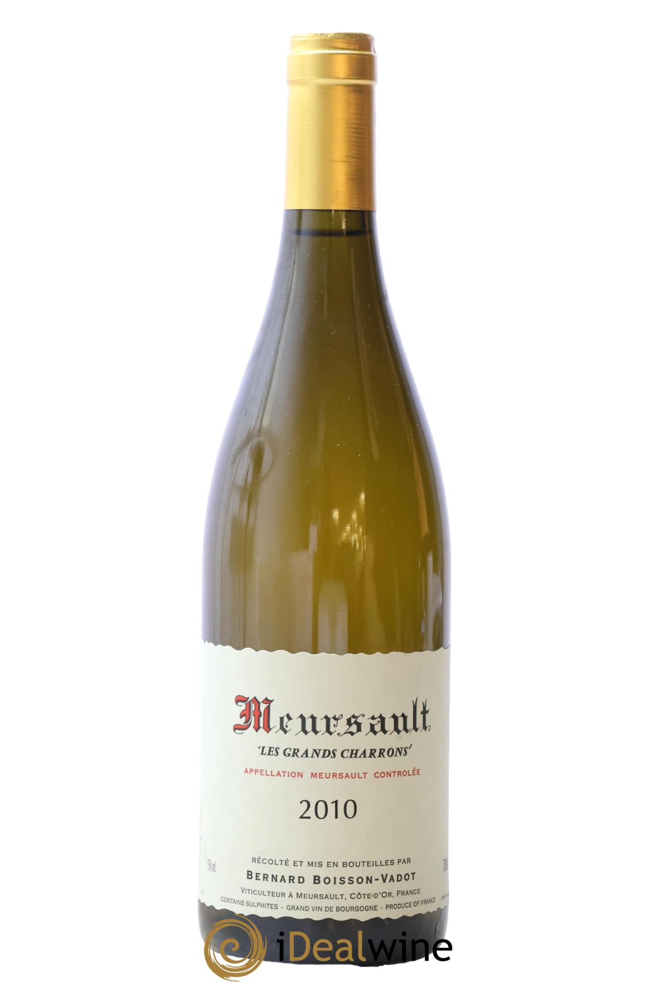 Meursault Les Grands Charrons Boisson-Vadot (Domaine) 2010 - Lot de 1 bouteille - 0