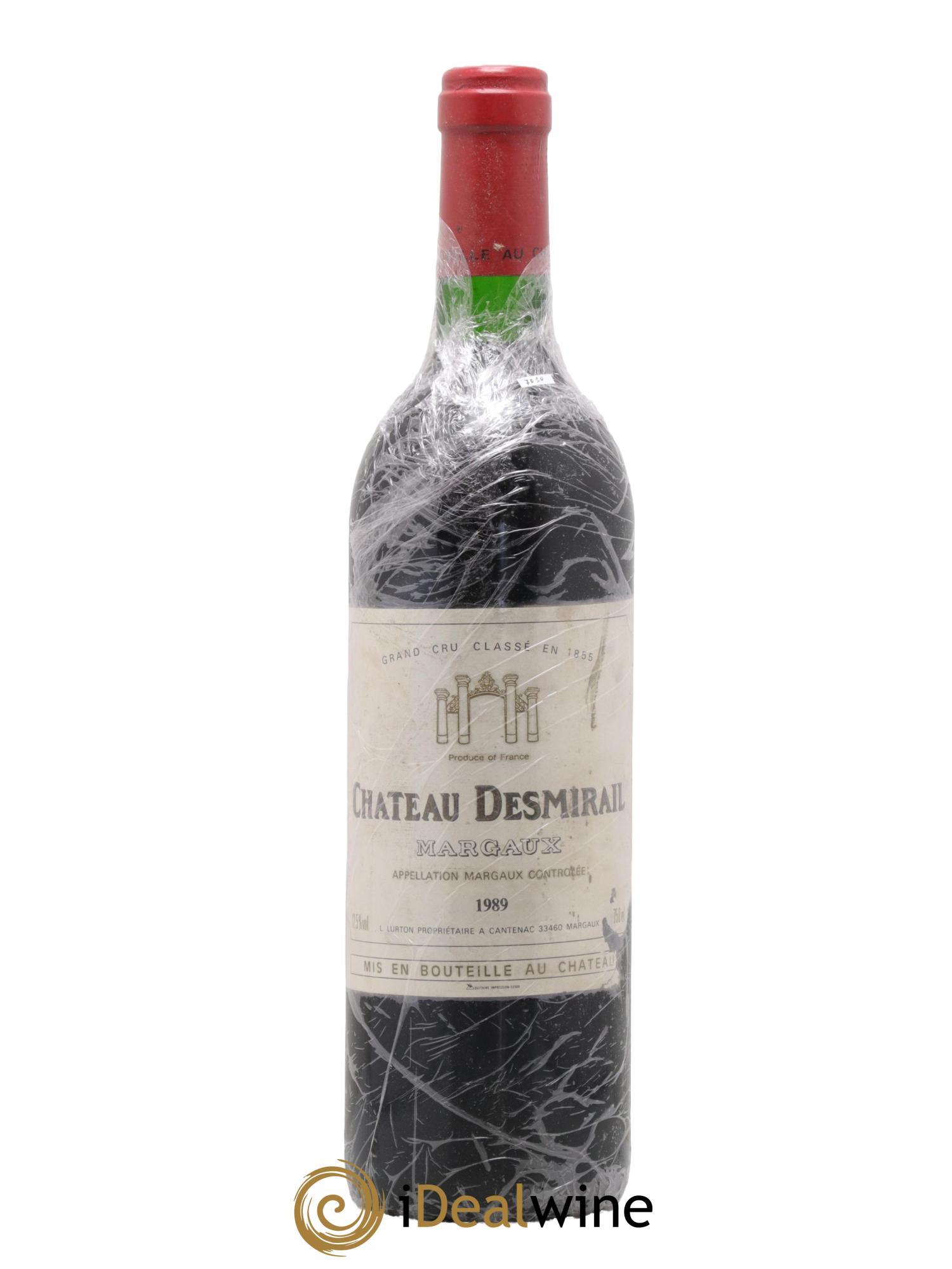 Château Desmirail 3ème Grand Cru Classé 1989 - Lot de 1 bouteille - 0