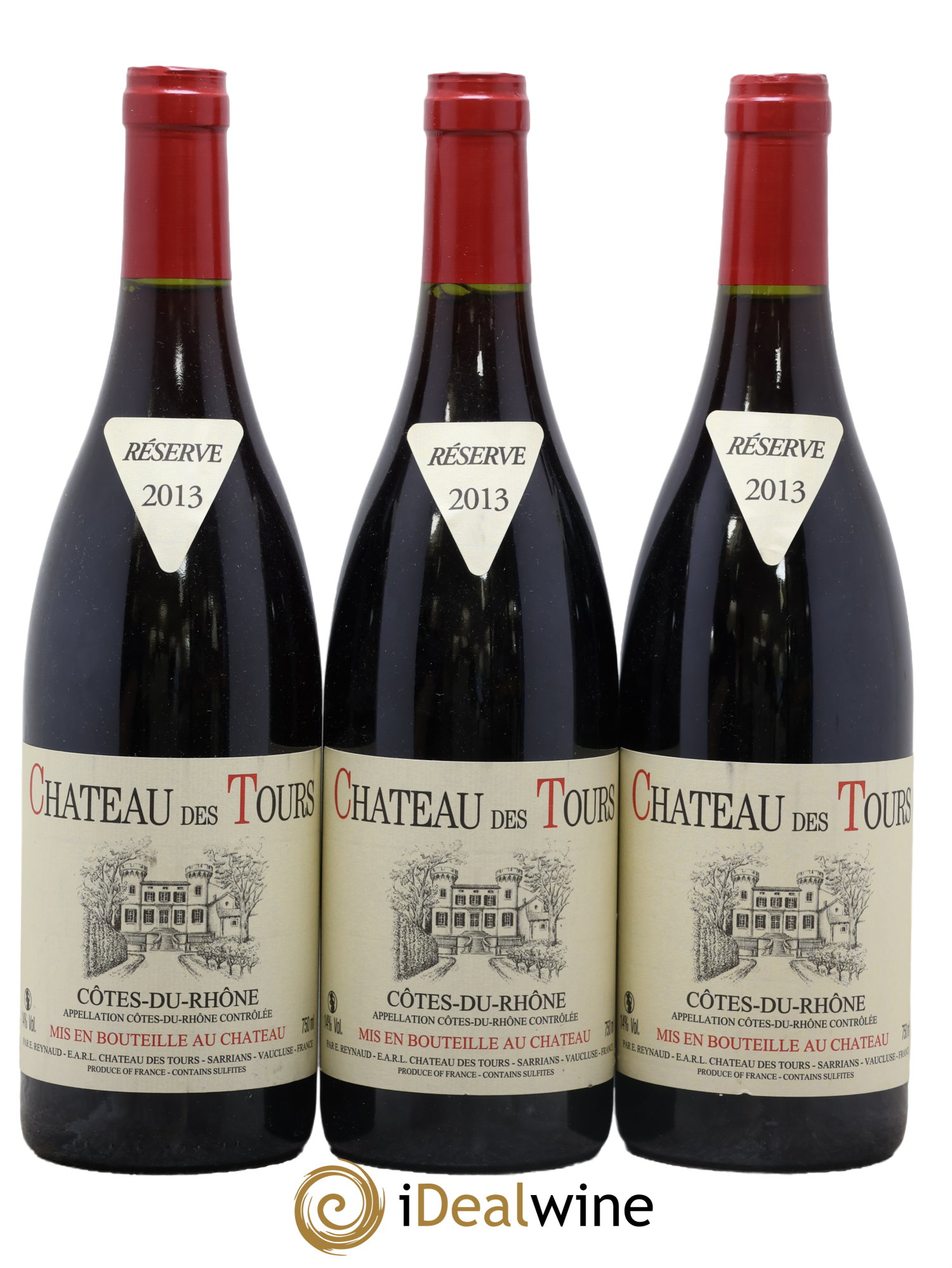 Côtes-du-Rhône Château des Tours Emmanuel Reynaud 2013 - Posten von 3 Flaschen - 0