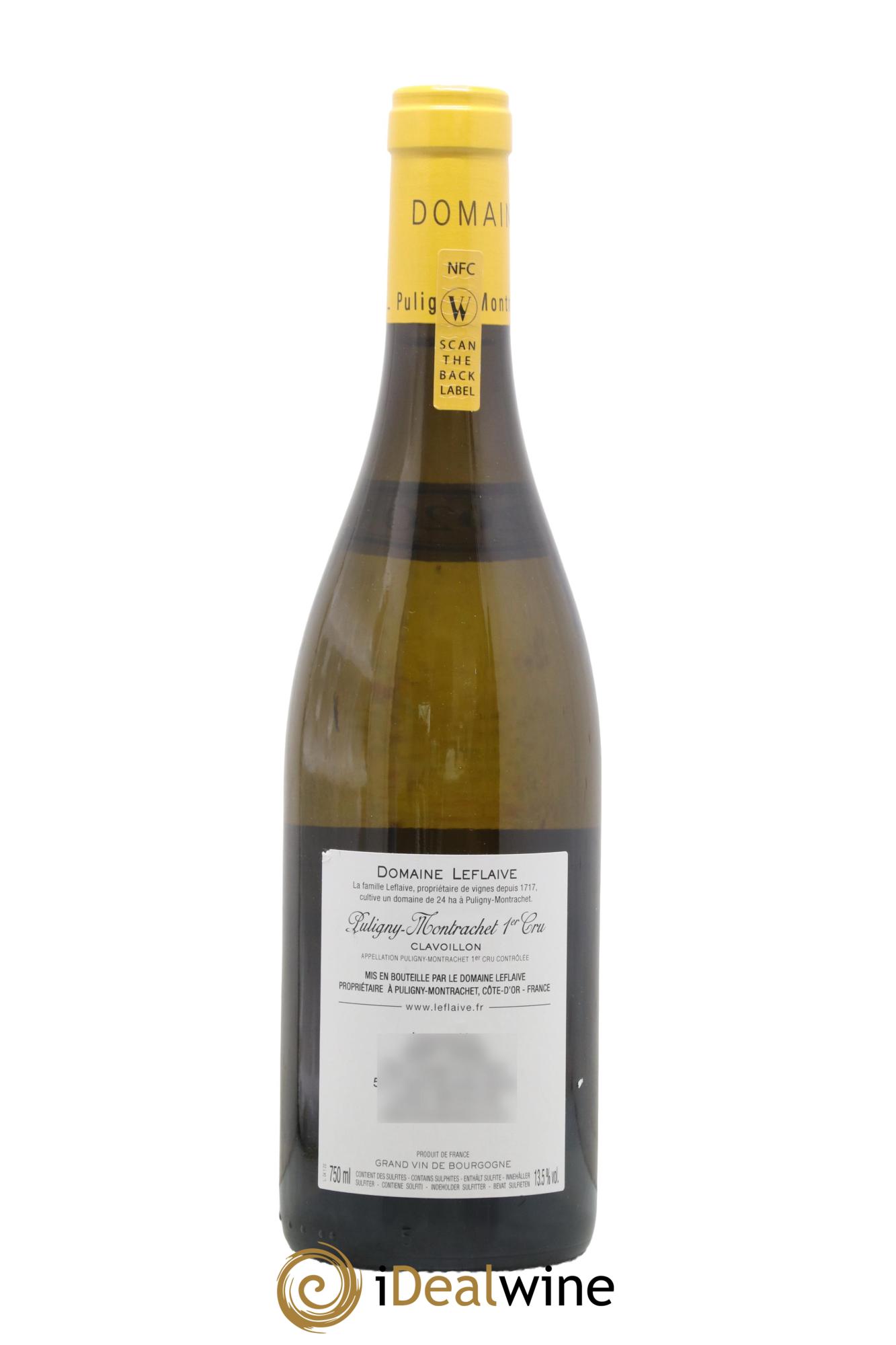 Puligny-Montrachet 1er Cru Clavoillon Leflaive (Domaine) 2020 - Lot de 1 bouteille - 1