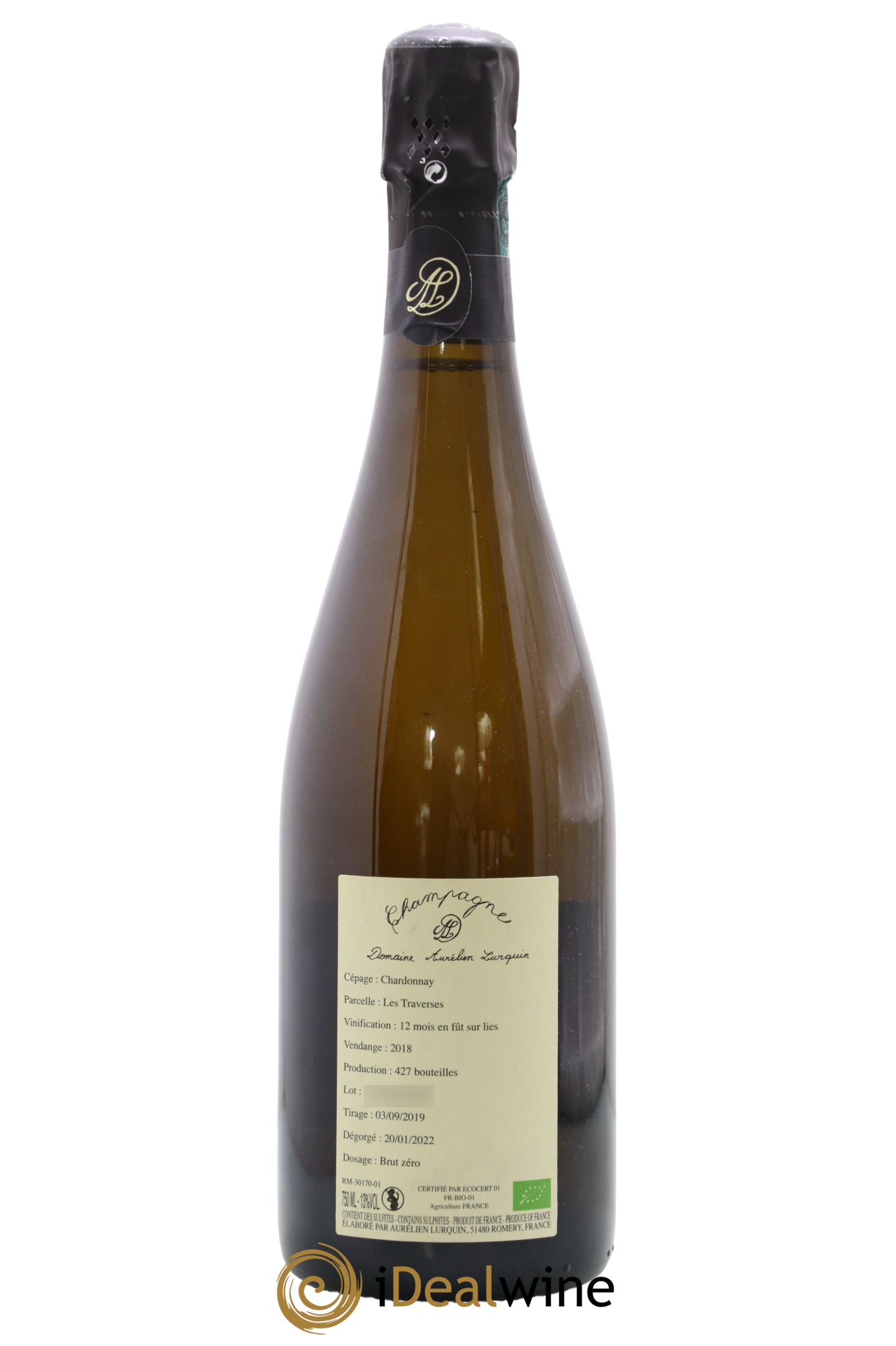 Chardonnay Les Traverses Aurélien Lurquin 2018 - Lot of 1 bottle - 1