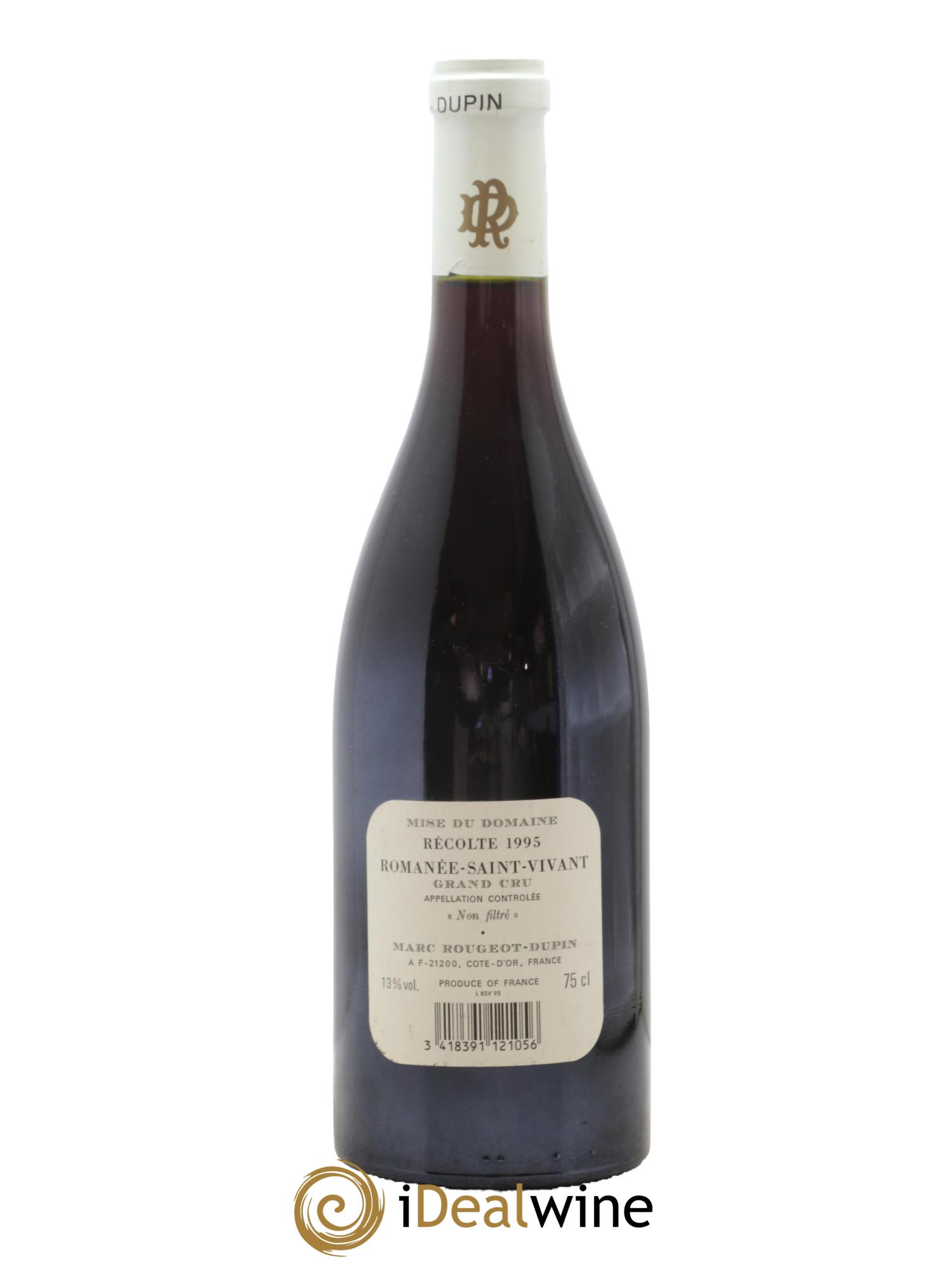 Romanée-Saint-Vivant Grand Cru Marc Rougeot-Dupin 1995 - Lot de 1 bouteille - 1