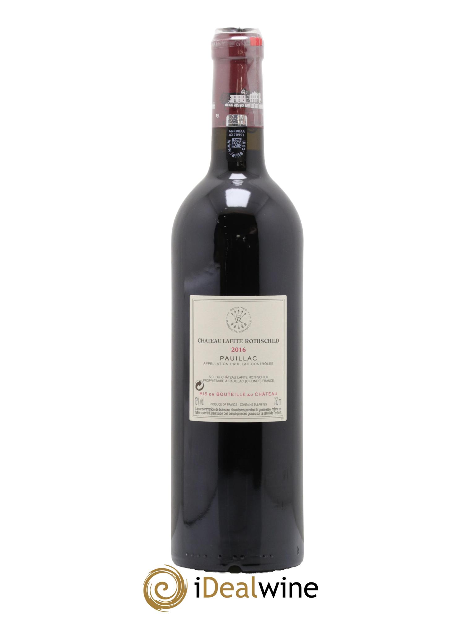 Château Lafite Rothschild 1er Grand Cru Classé 2016 - Lot de 1 bouteille - 1