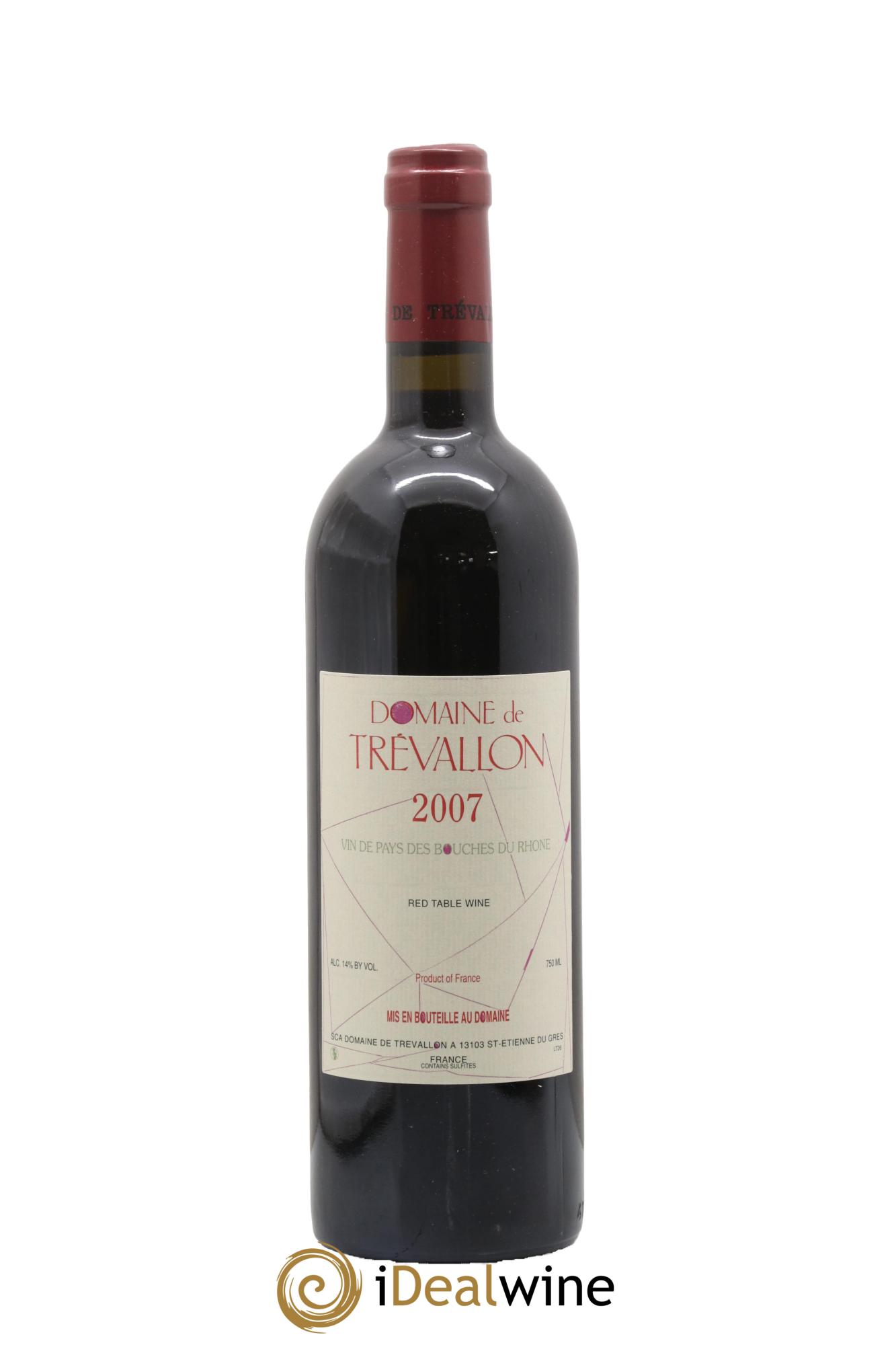 VDP Bouches du Rhône Trévallon (Domaine de) Eloi Dürrbach 2007 - Lot de 1 bouteille - 0