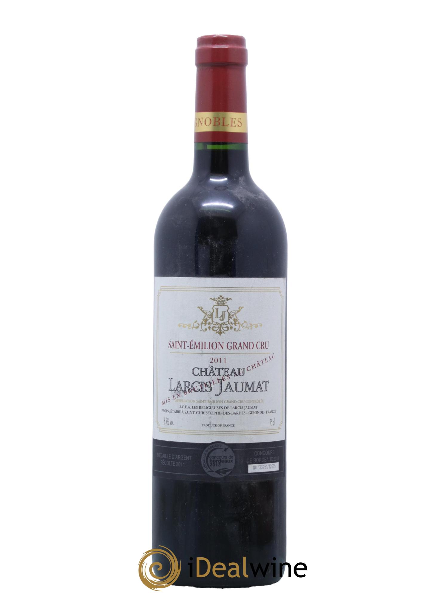 Saint-Émilion Grand Cru Chateau Larcis Jaumat 2011 - Lot de 1 bouteille - 0