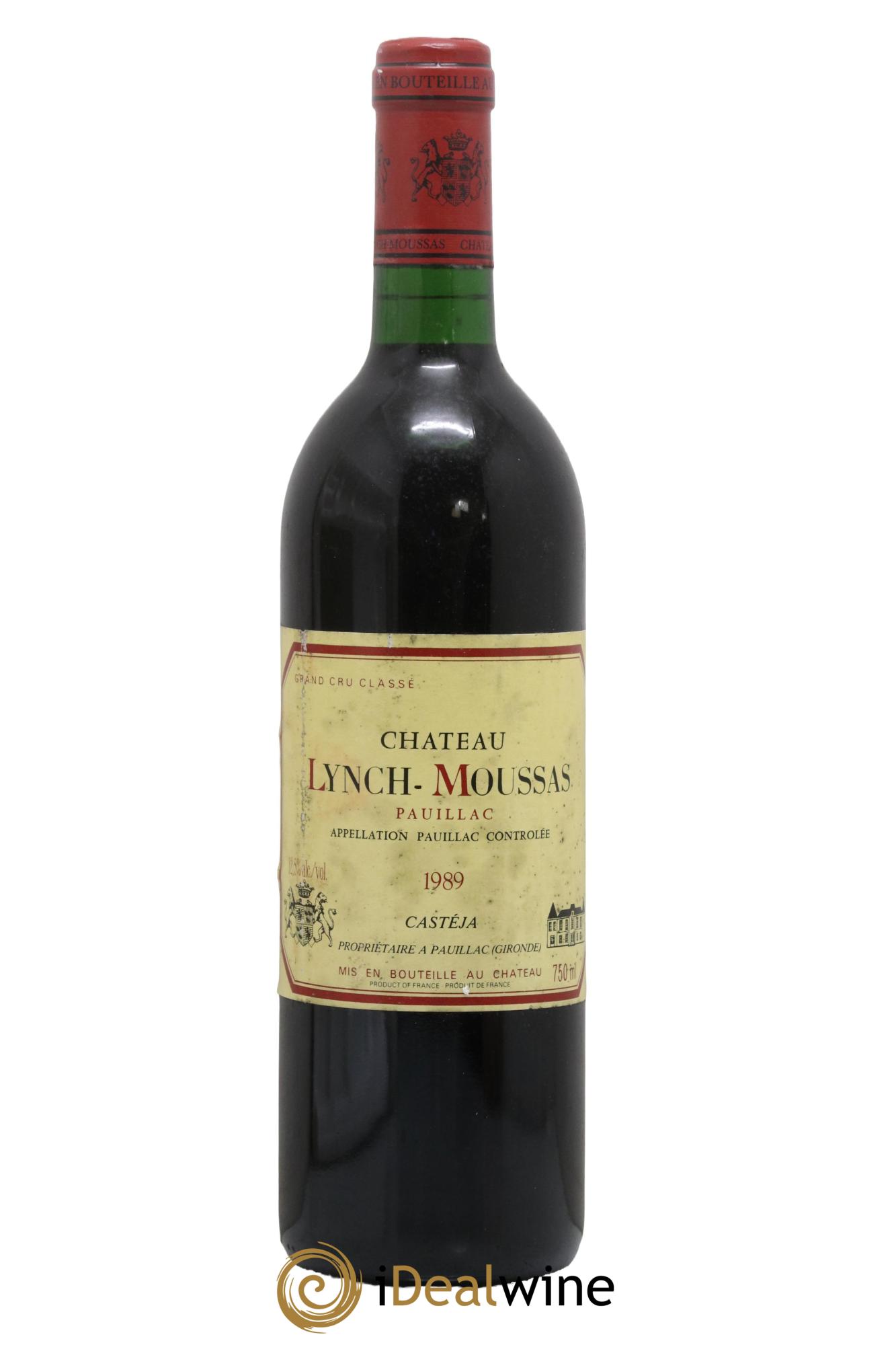 Château Lynch Moussas 5ème Grand Cru Classé 1989 - Lot of 1 bottle - 0