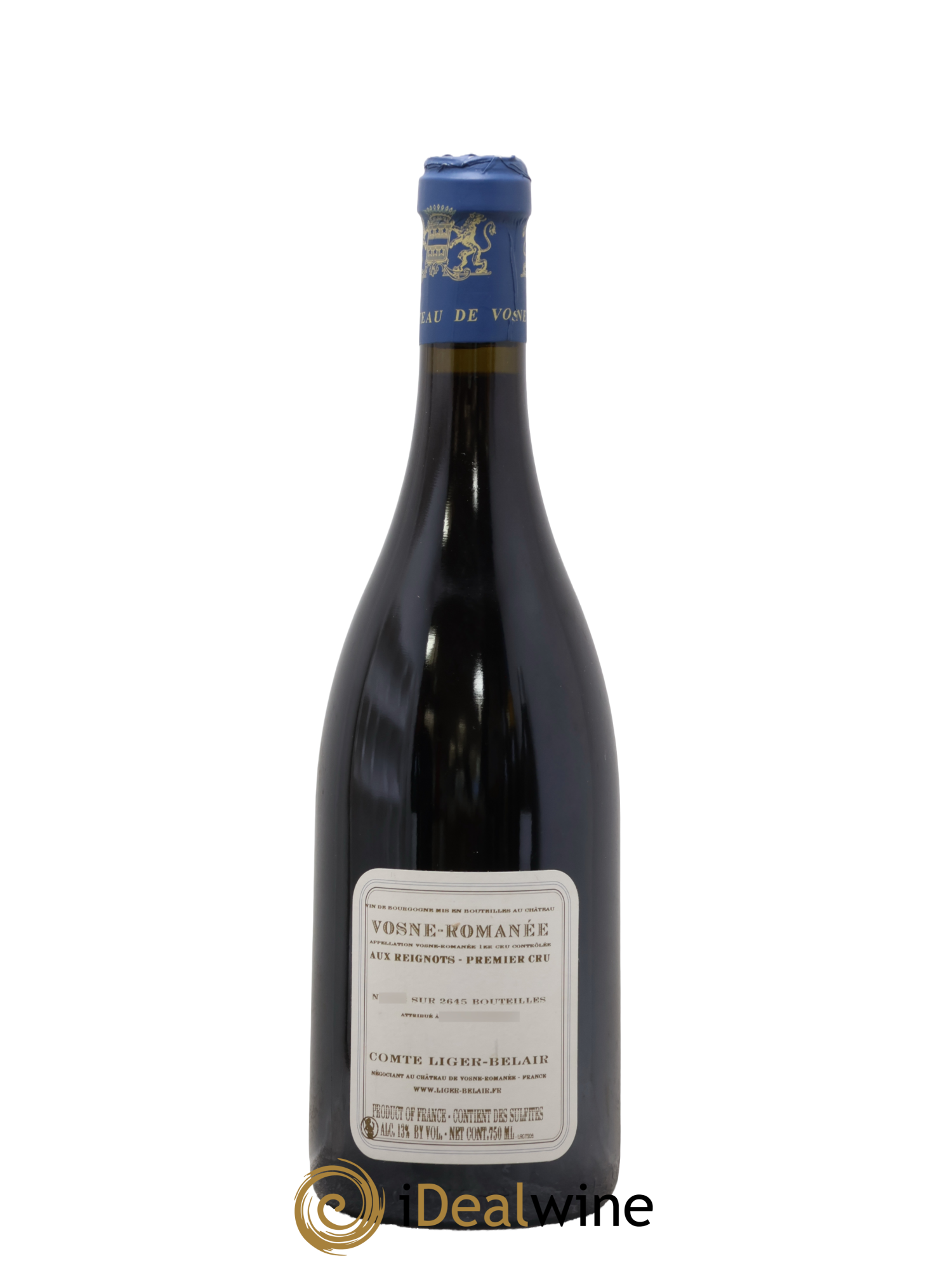 Vosne-Romanée 1er Cru Aux Reignots Ch. de Vosne-Romanée Comte Liger-Belair (Domaine du) 2008 - Lot de 1 bouteille - 1