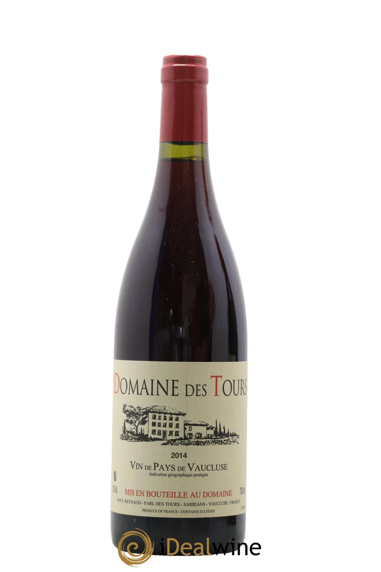 Vaucluse (Vin de Pays de Vaucluse) Domaine des Tours Emmanuel Reynaud 2014 - Lot de 1 bouteille - 0