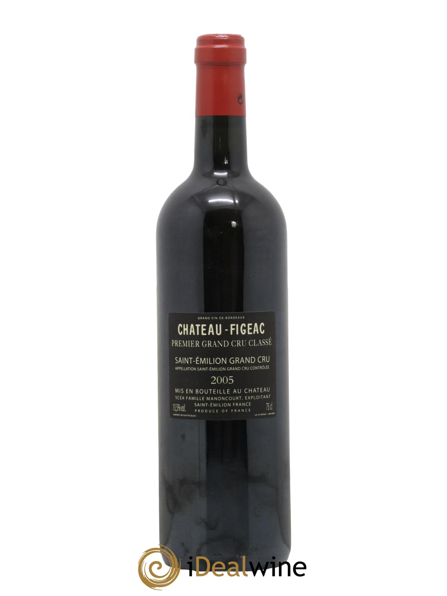 Château Figeac 1er Grand Cru Classé A 2005 - Lotto di 1 bottiglia - 1