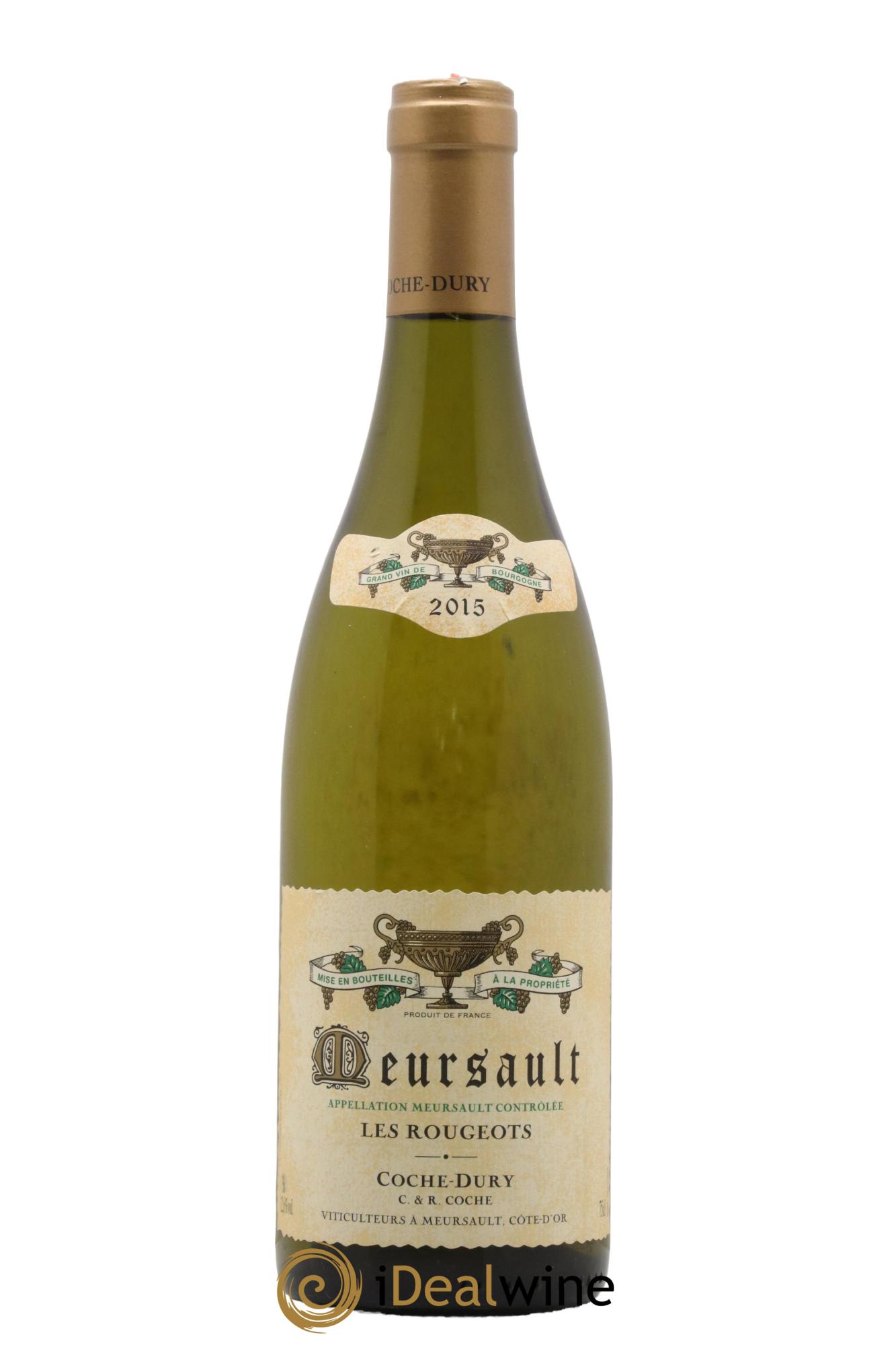 Meursault Les Rougeots Coche Dury (Domaine) 2015 - Lot de 1 bouteille - 0