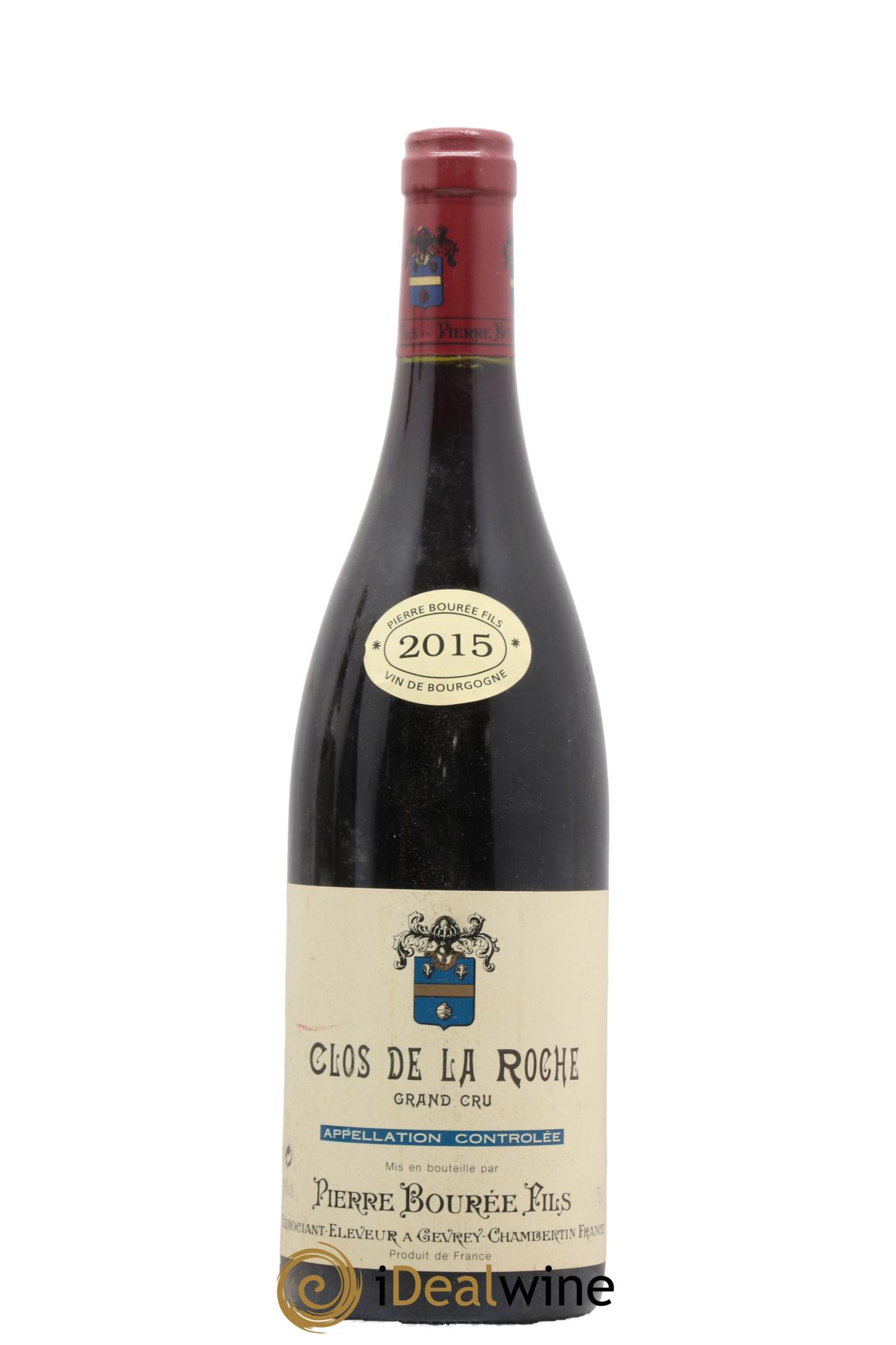 Clos de la Roche Grand Cru Domaine Pierre Bourée Fils 2015 - Lot de 1 bouteille - 0