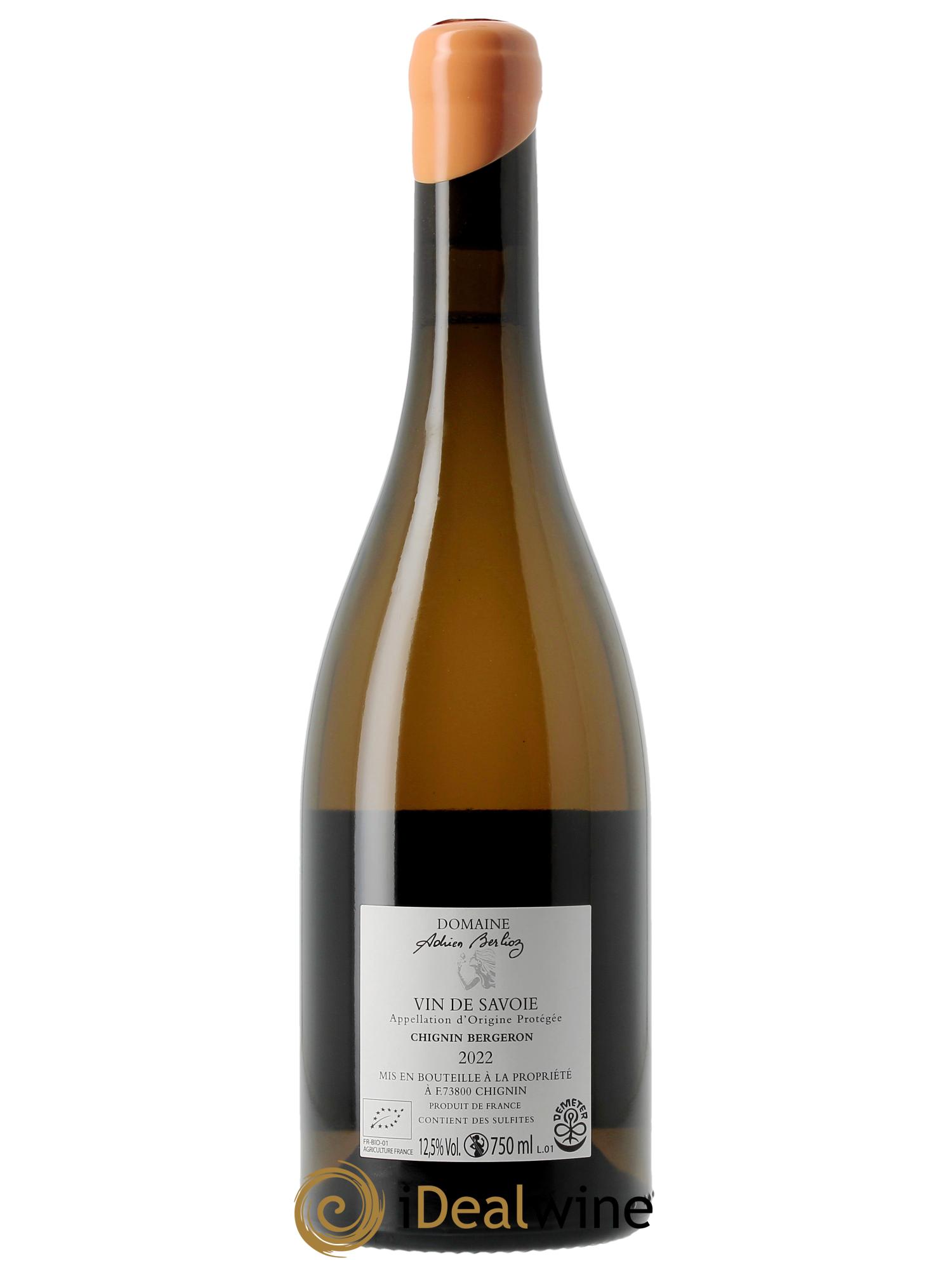 Vin de Savoie Chignin-Bergeron Raipoumpou Adrien Berlioz 2022 - Lot of 1 bottle - 1
