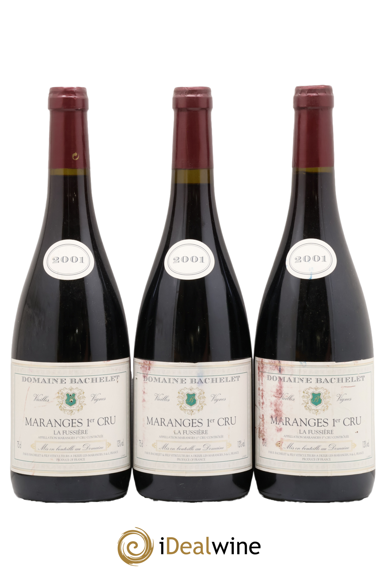 Maranges 1er Cru La Fussière Domaine Bernard Bachelet et Fils 2001 - Posten von 3 Flaschen - 0