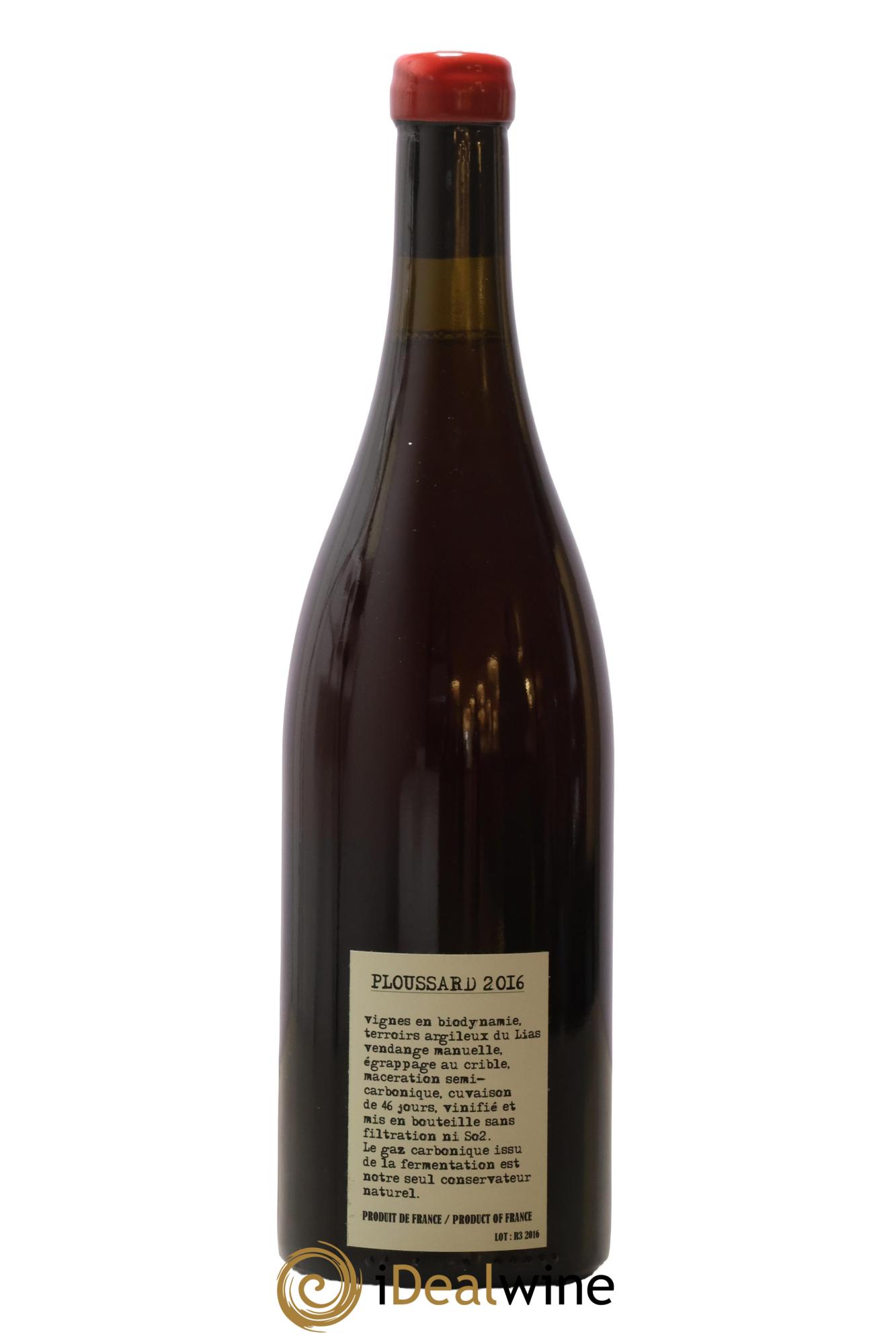 Arbois-Pupillin Ploussard Adeline Houillon & Renaud Bruyère 2016 - Lot of 1 bottle - 1