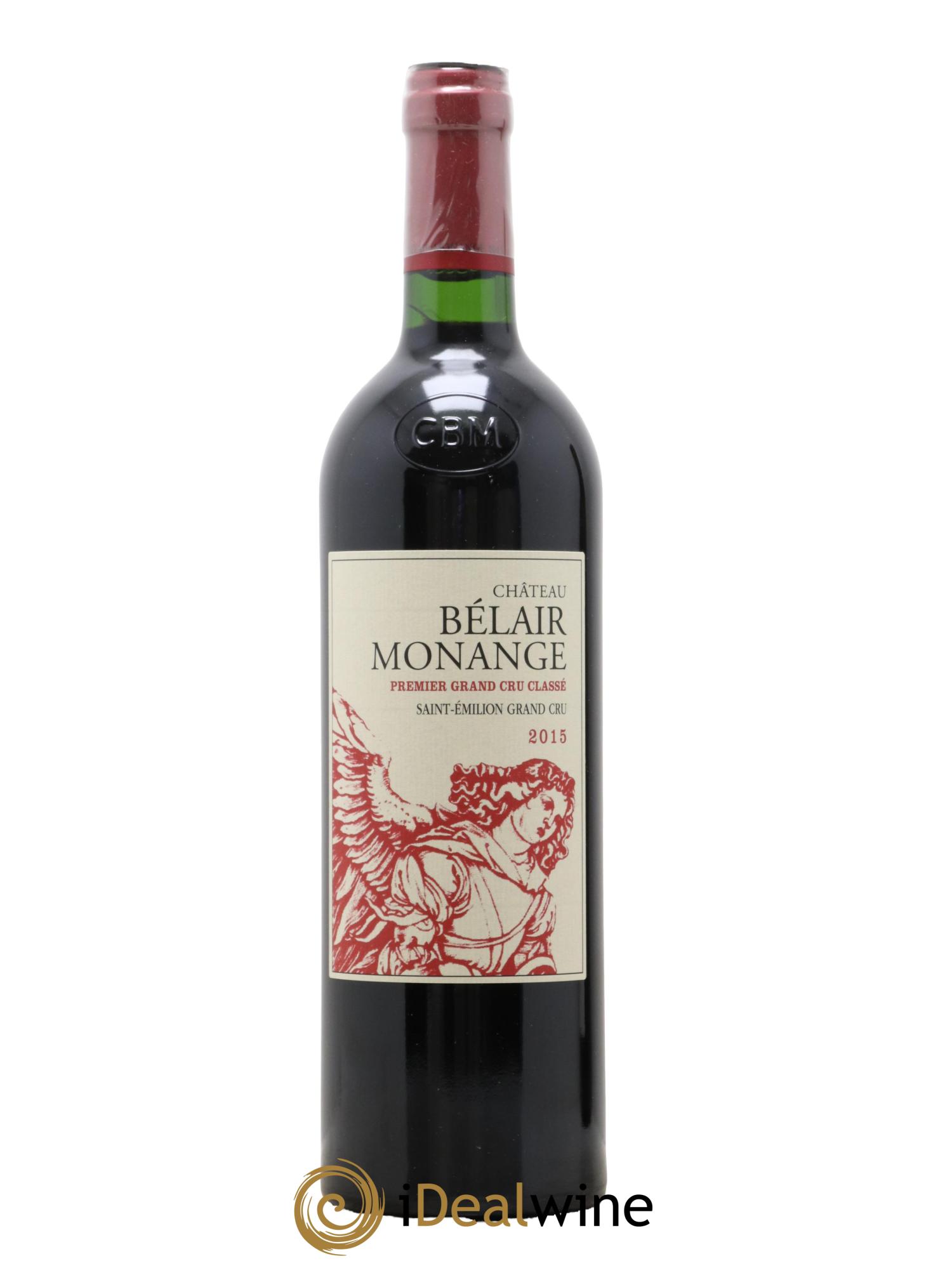 Château Belair (Belair-Monange) 1er Grand Cru Classé B 2015 - Lot de 1 bouteille - 0