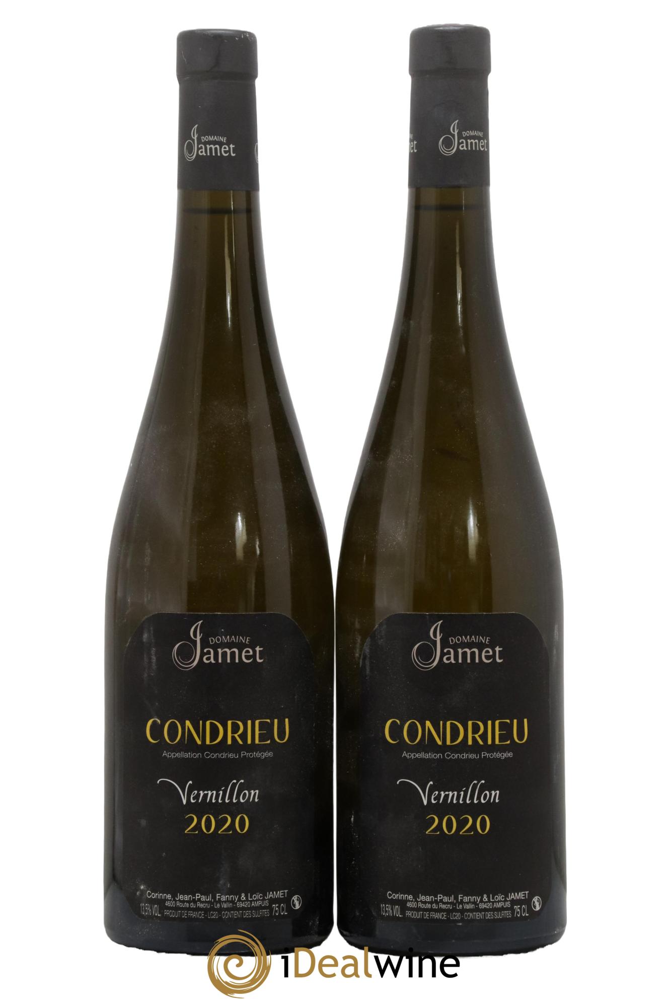 Condrieu Vernillon Jamet (Domaine) 2020 - Lotto di 2 bottiglie - 0