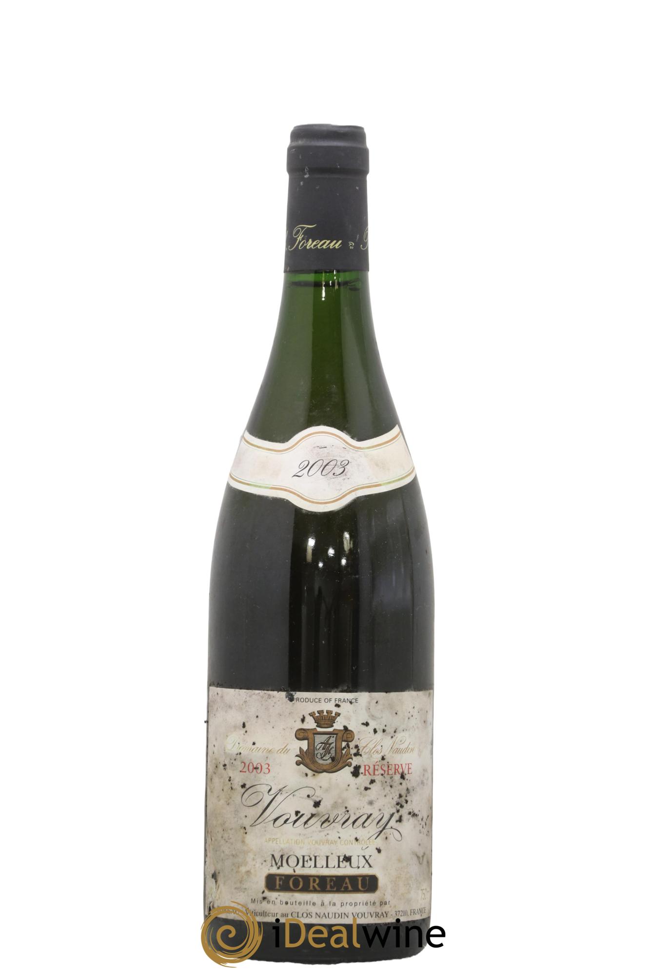 Vouvray Moelleux Réserve Clos Naudin - Philippe Foreau 2003 - Lotto di 1 bottiglia - 0