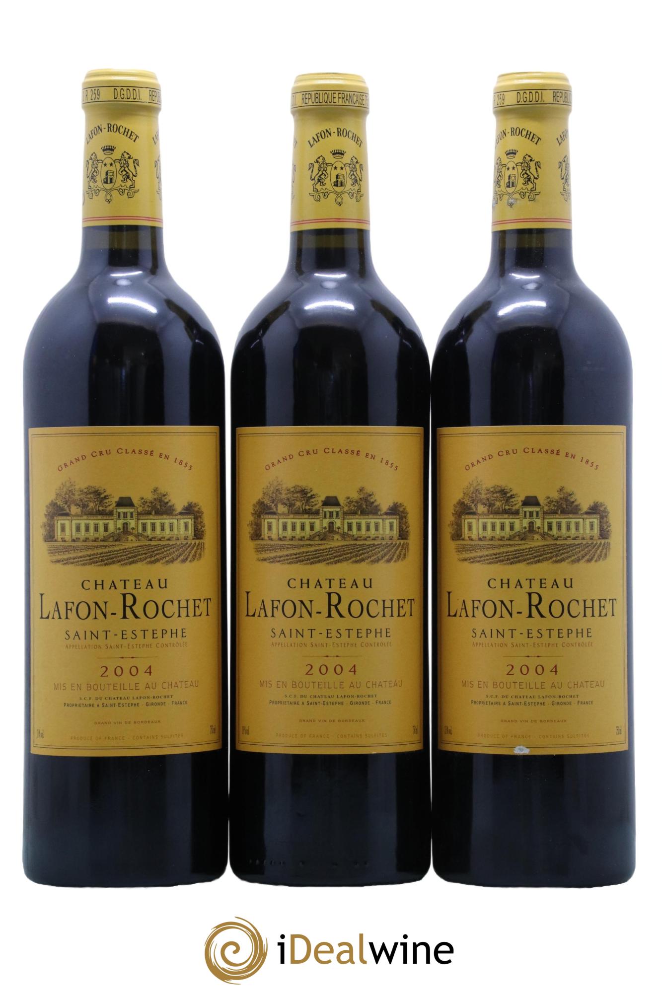 Château Lafon Rochet 4ème Grand Cru Classé  2004 - Lotto di 12 bottiglie - 3