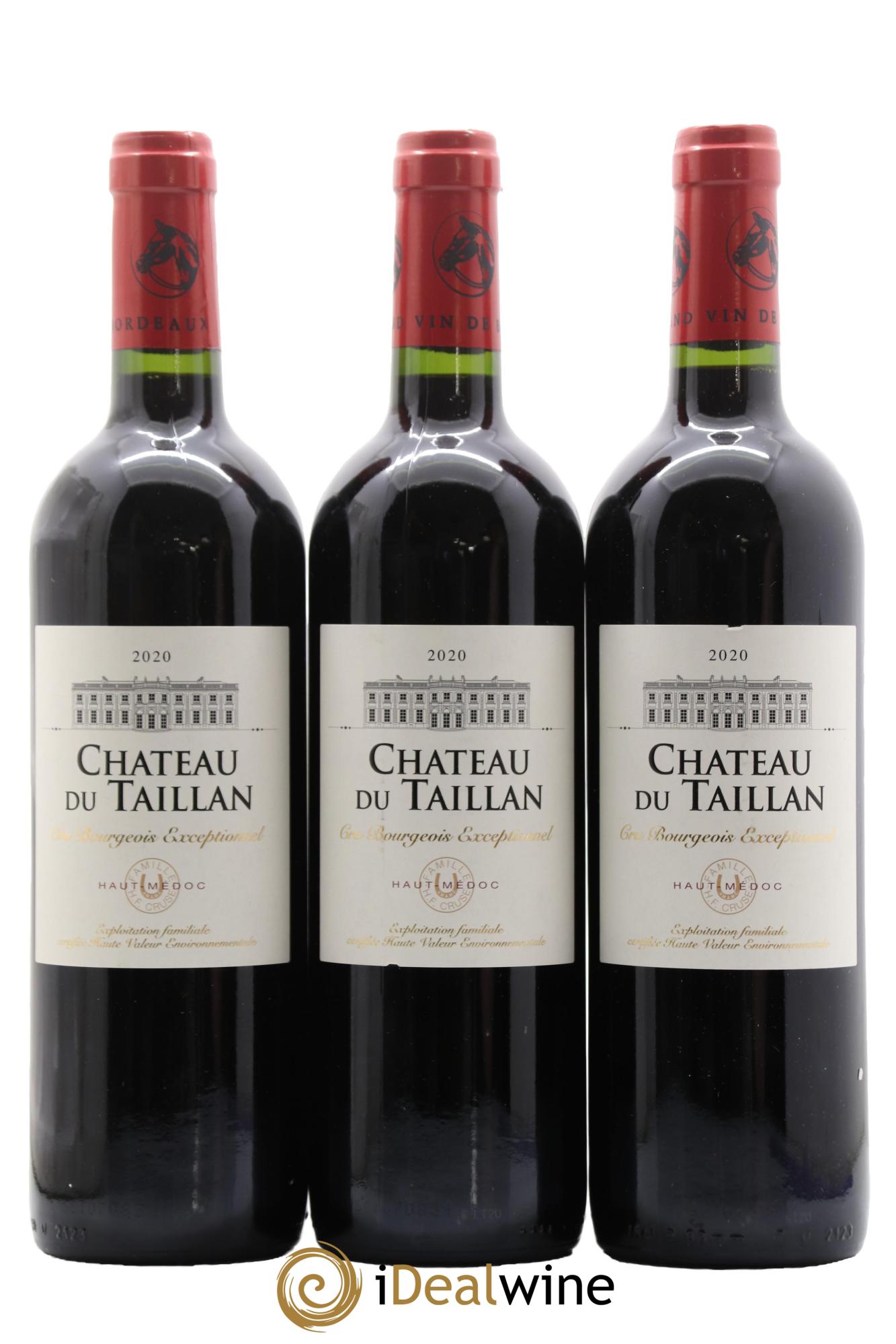 Château du Taillan Cru Bourgeois Exceptionnel 2020 - Lot de 3 bouteilles - 0