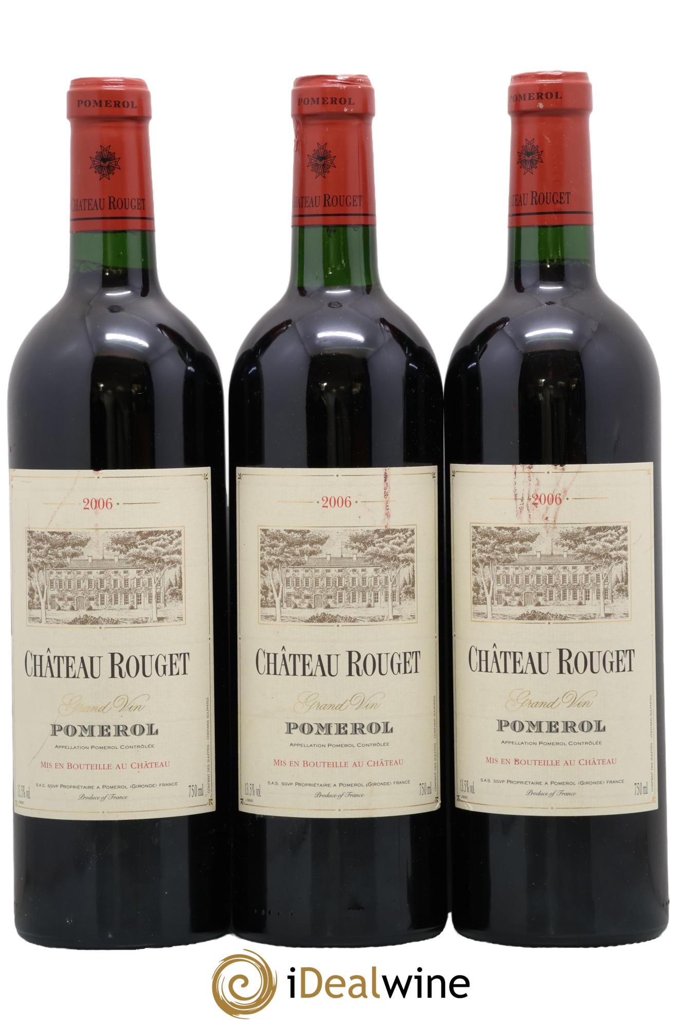 Château Rouget 2006 - Lot de 3 bouteilles - 0