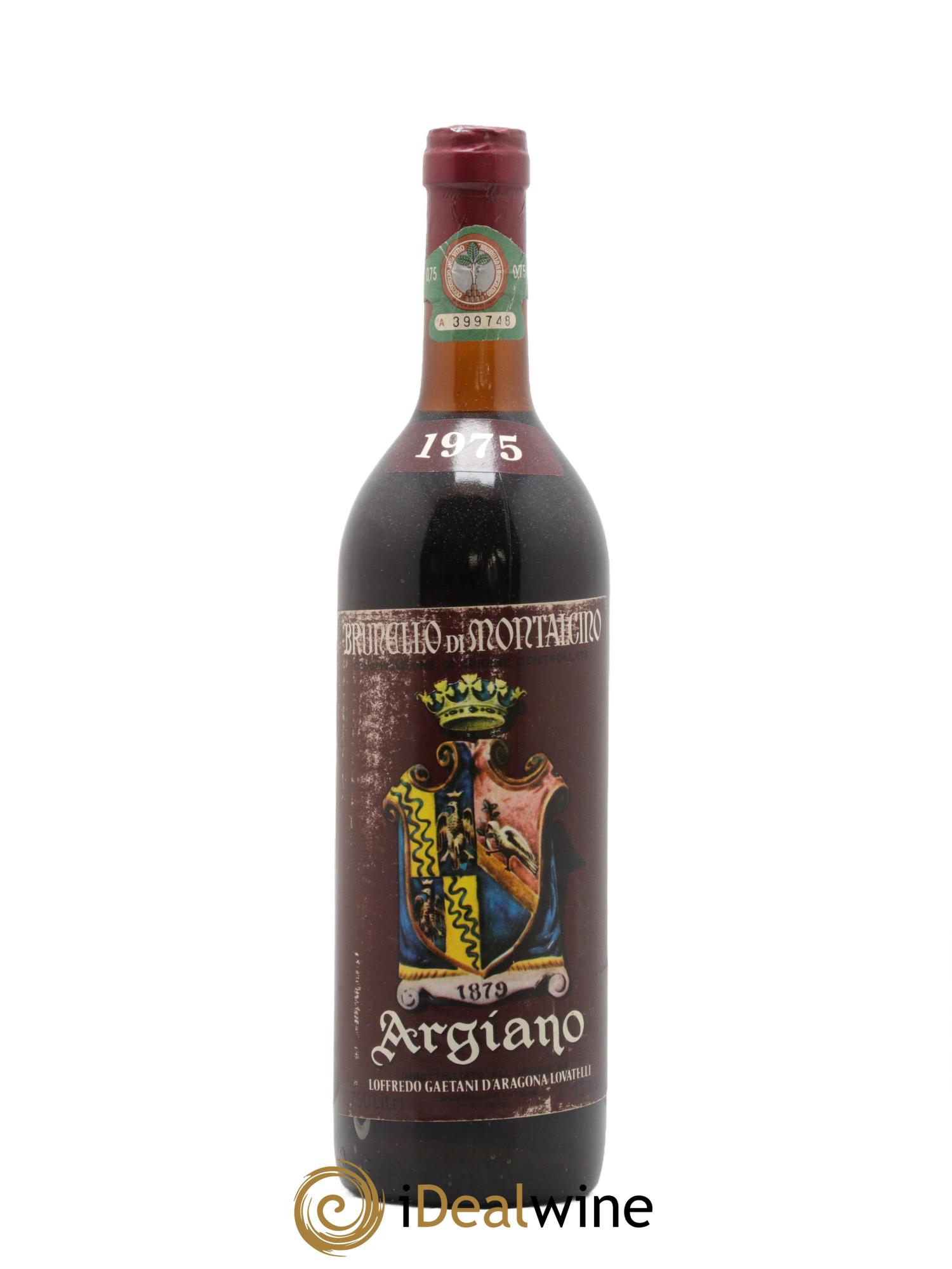 Brunello di Montalcino DOCG Argiano 1975 - Lot de 1 bouteille - 0