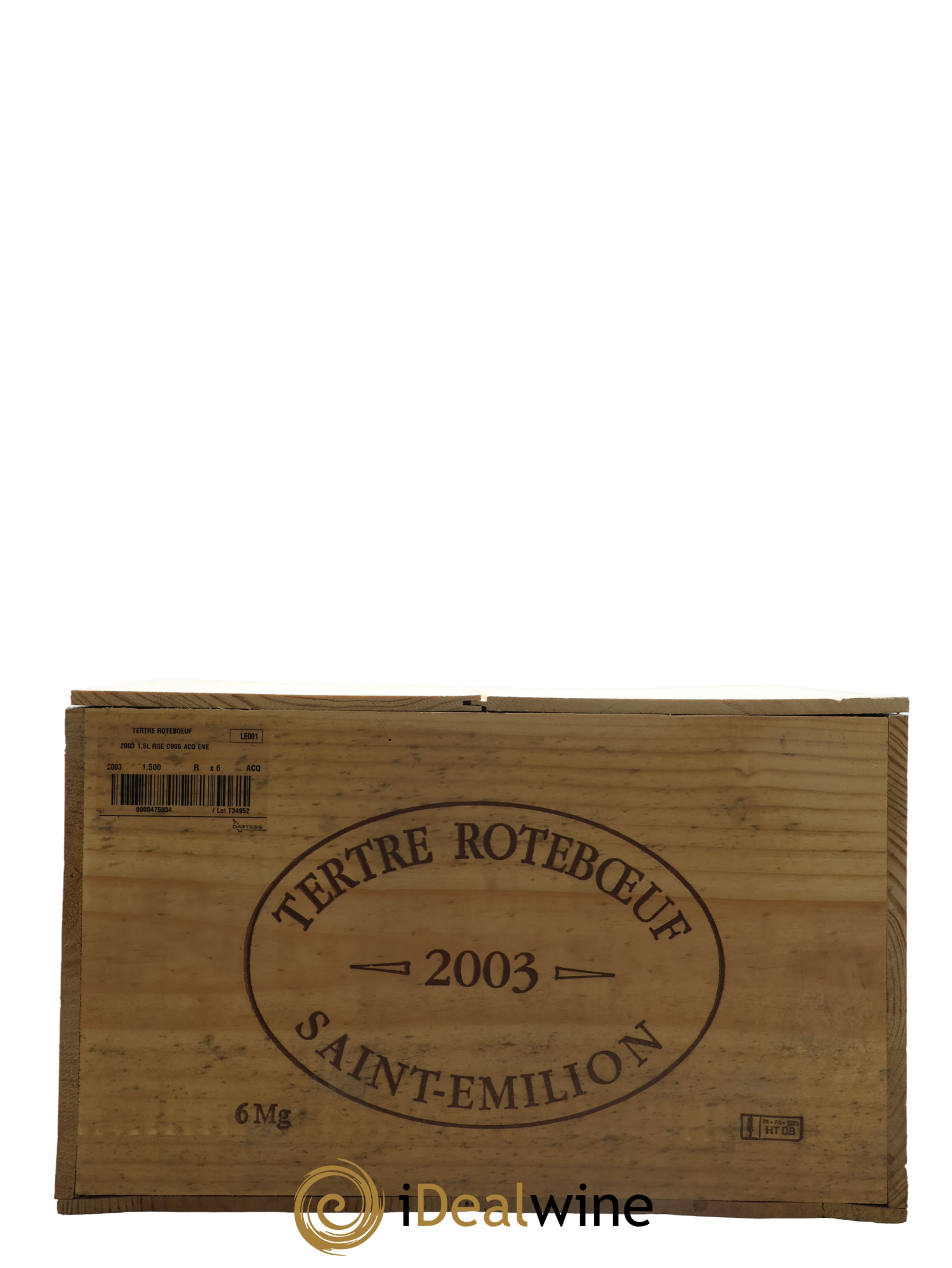 Château Tertre Roteboeuf 2003 - Lotto di 6 magnum - 4