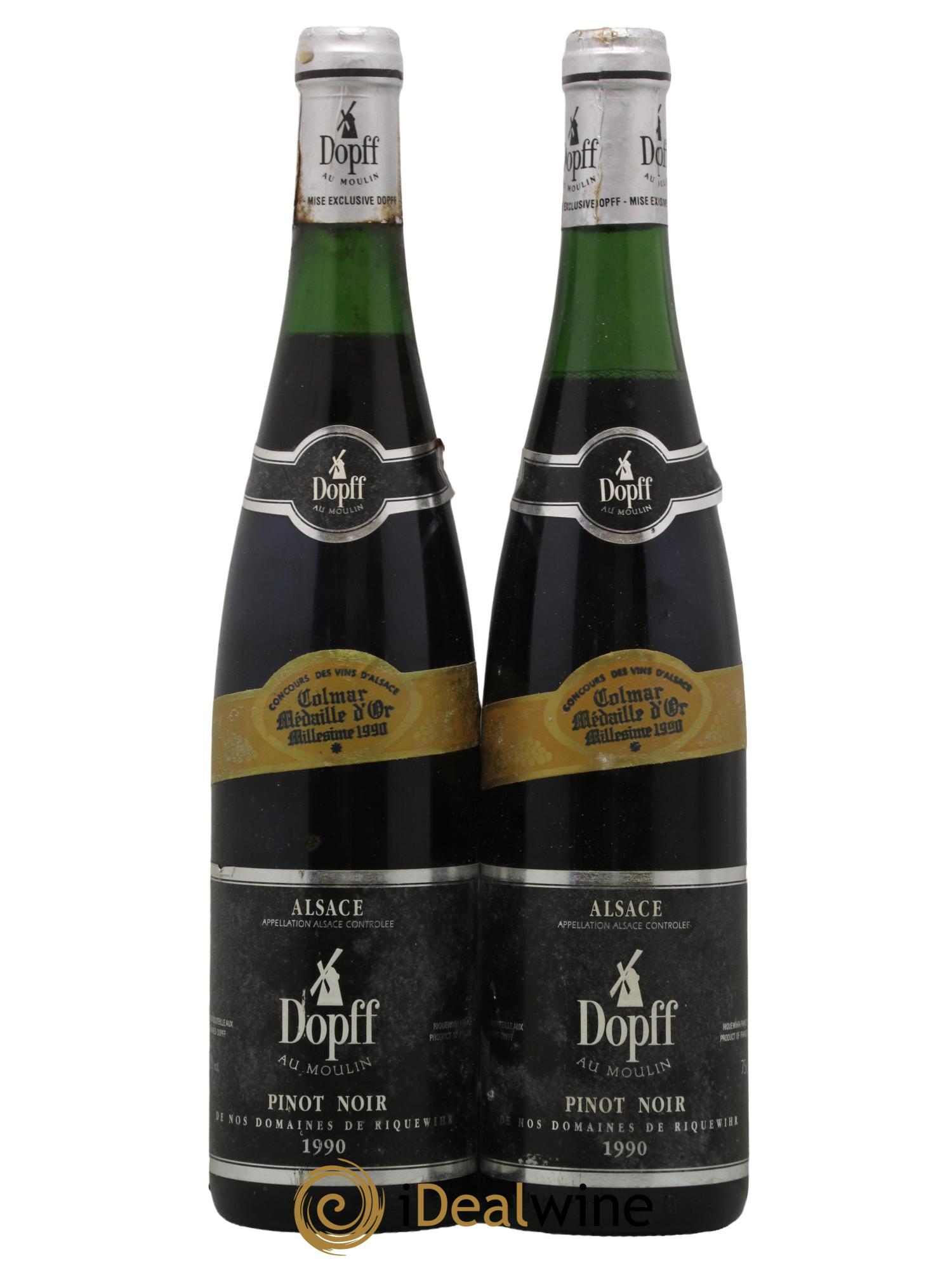Alsace Pinot Noir Domaine Dopff et Irion 1990 - Lot de 1 bouteille - 0