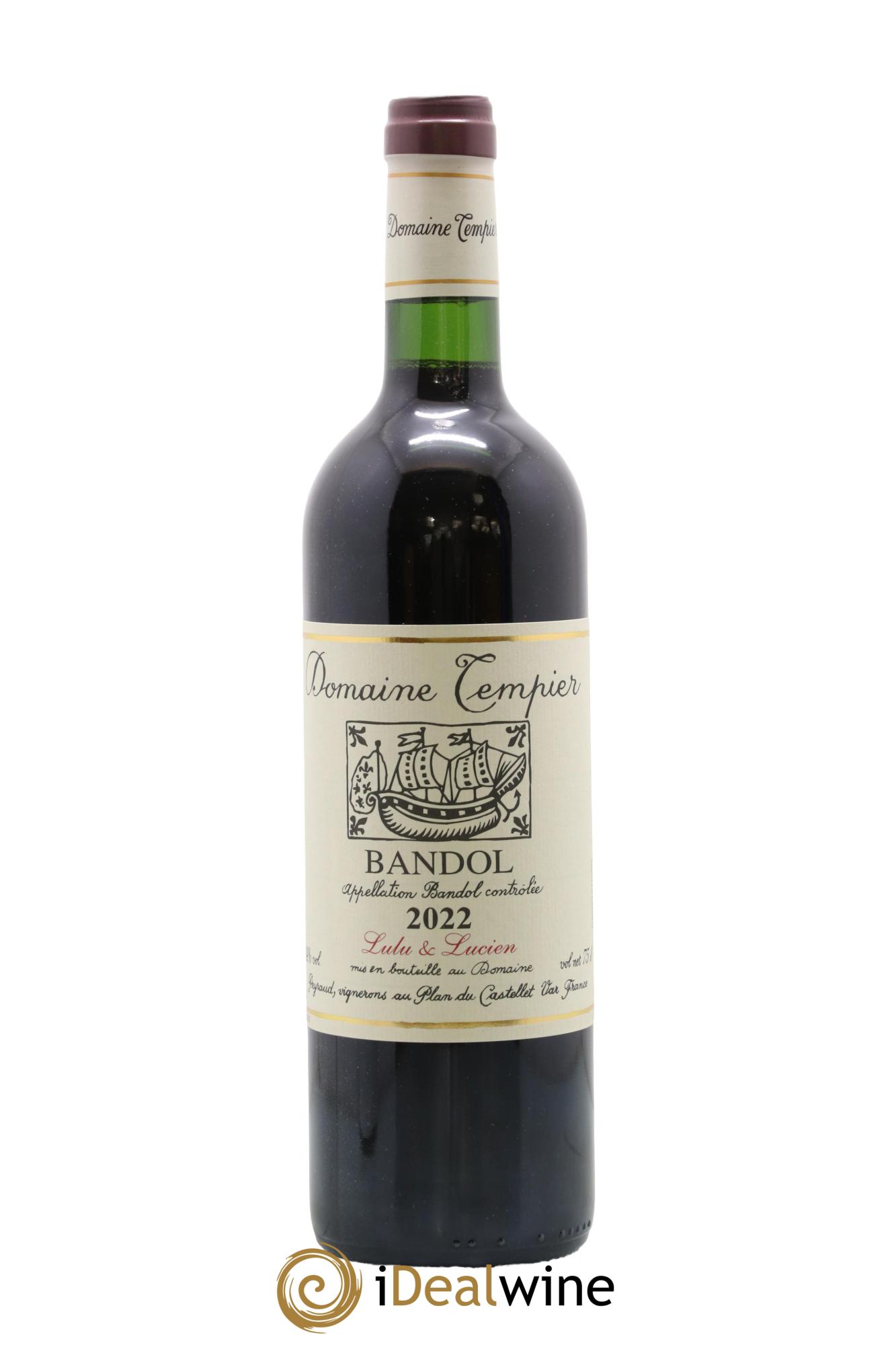 Bandol Domaine Tempier Lulu et Lucien Famille Peyraud 2022 - Lot de 1 bouteille - 0
