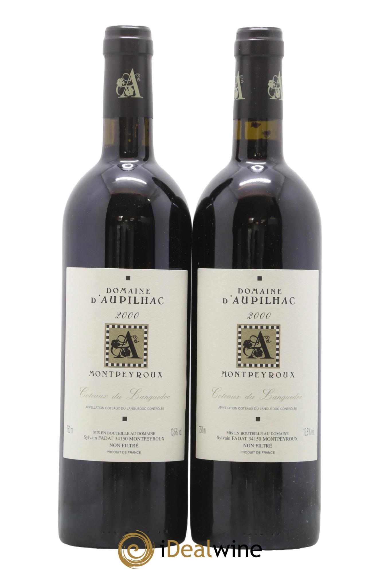 Languedoc Montpeyroux Aupilhac (Domaine d') Sylvain Fadat 2000 - Lotto di 2 bottiglie - 0