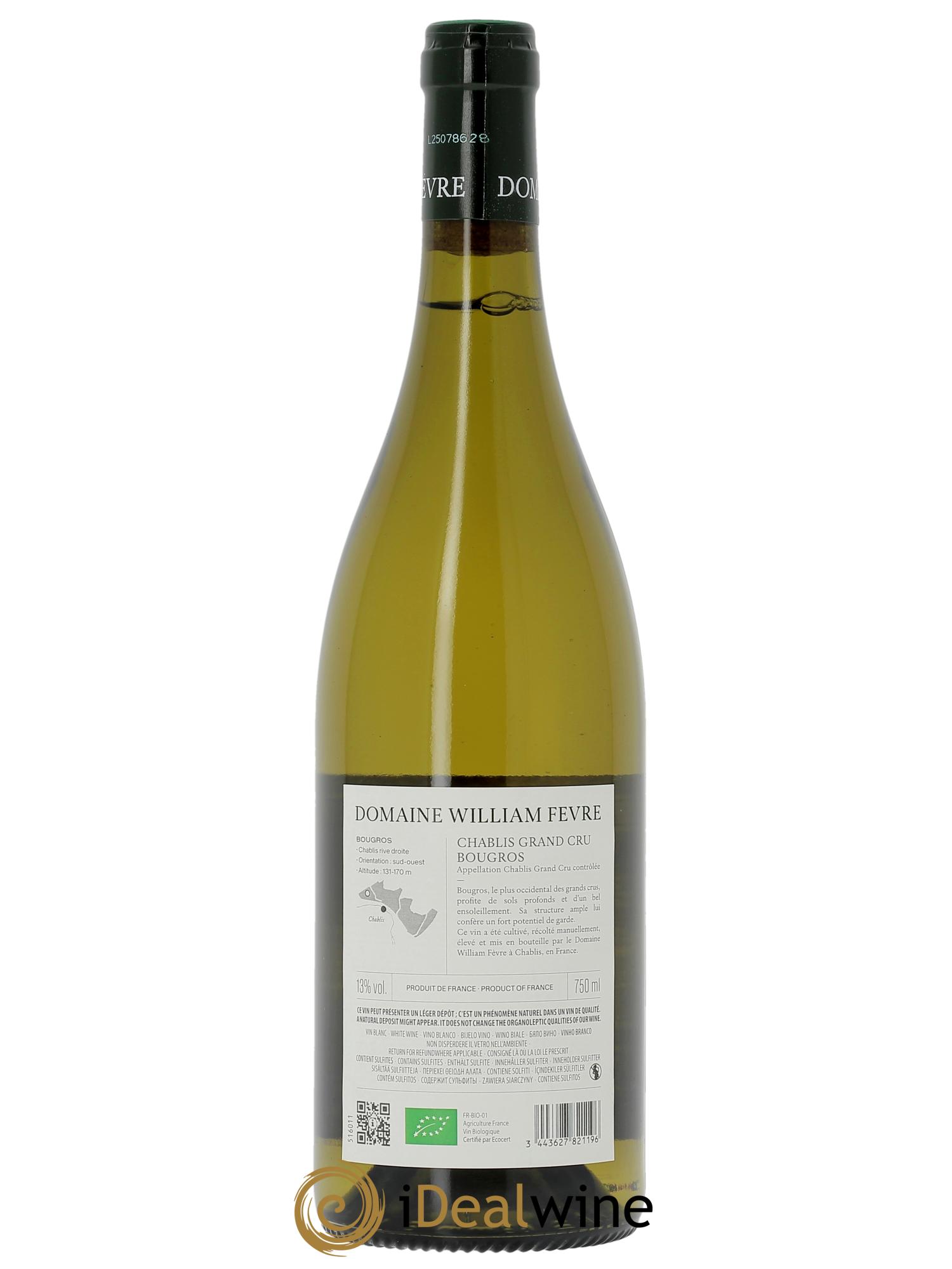 Chablis Grand Cru Bougros William Fèvre (Original-holzkiste ab 6 Fl.) 2023 - Posten von 1 Flasche - 1