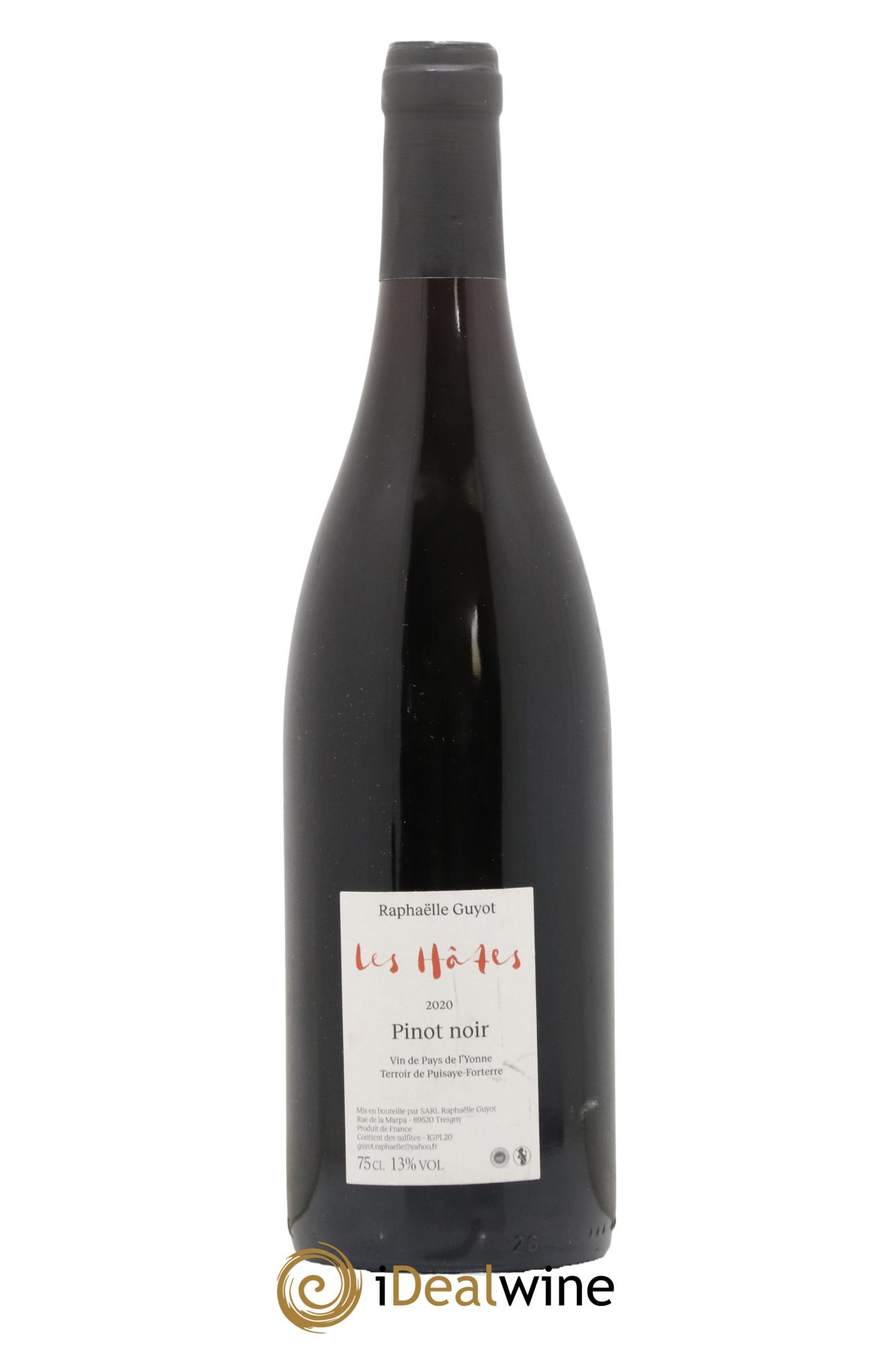 Divers Vin de Pays de l Yonne Les Hates Domaine Raphaelle Guyot 2020 - Lot de 1 bouteille - 1