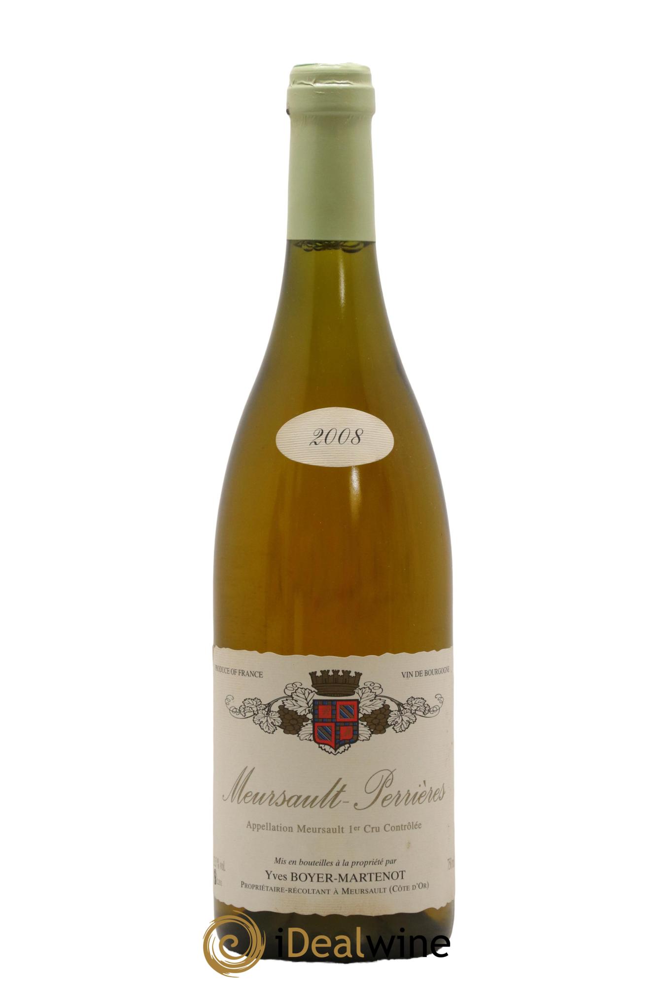 Meursault 1er Cru Perrières Boyer-Martenot Perrieres Boyer Martenot 2008 - Lot de 1 bouteille - 0
