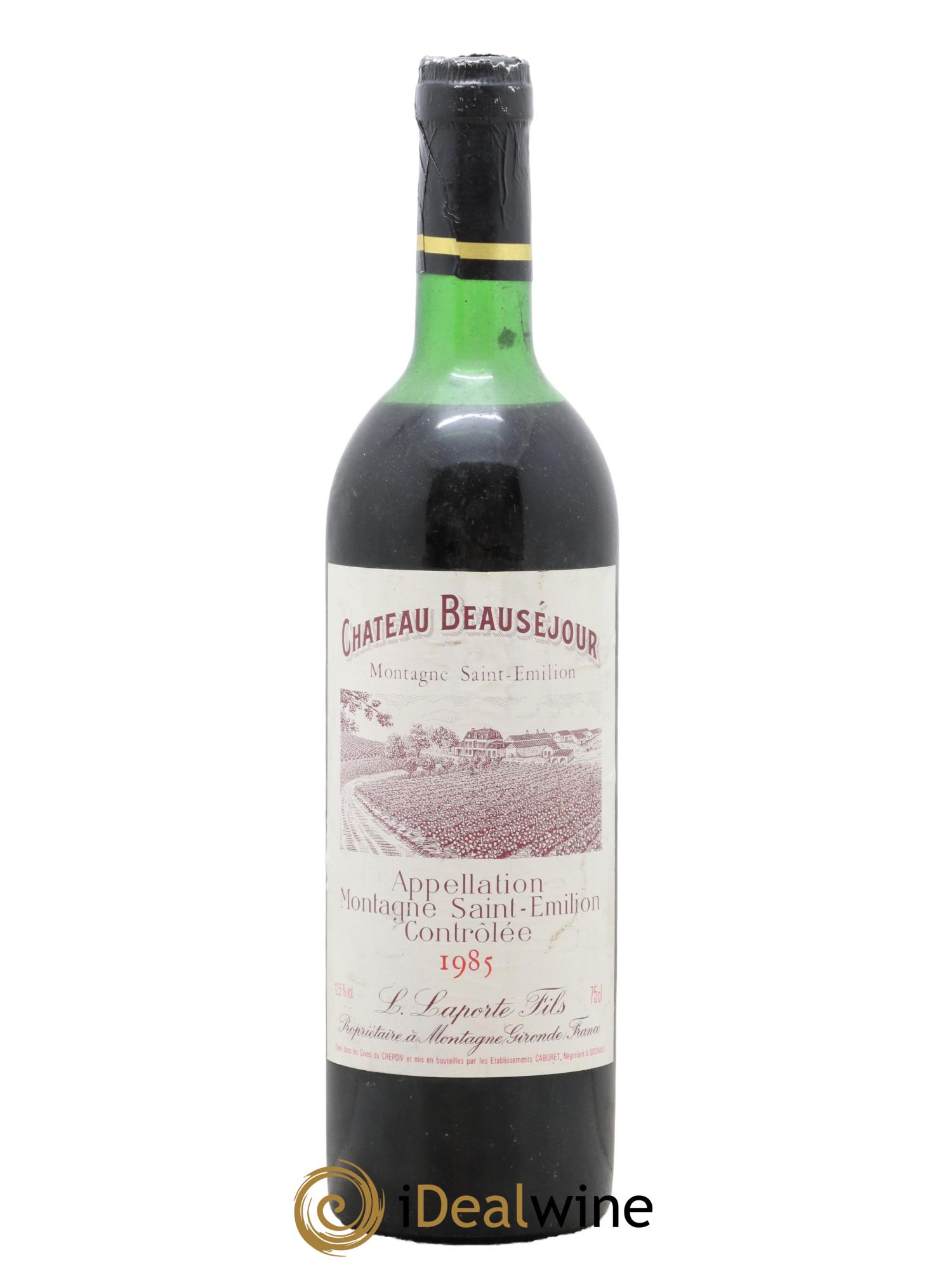 Montagne Saint-Émilion Château Beauséjour 1985 - Lot de 1 bouteille - 0
