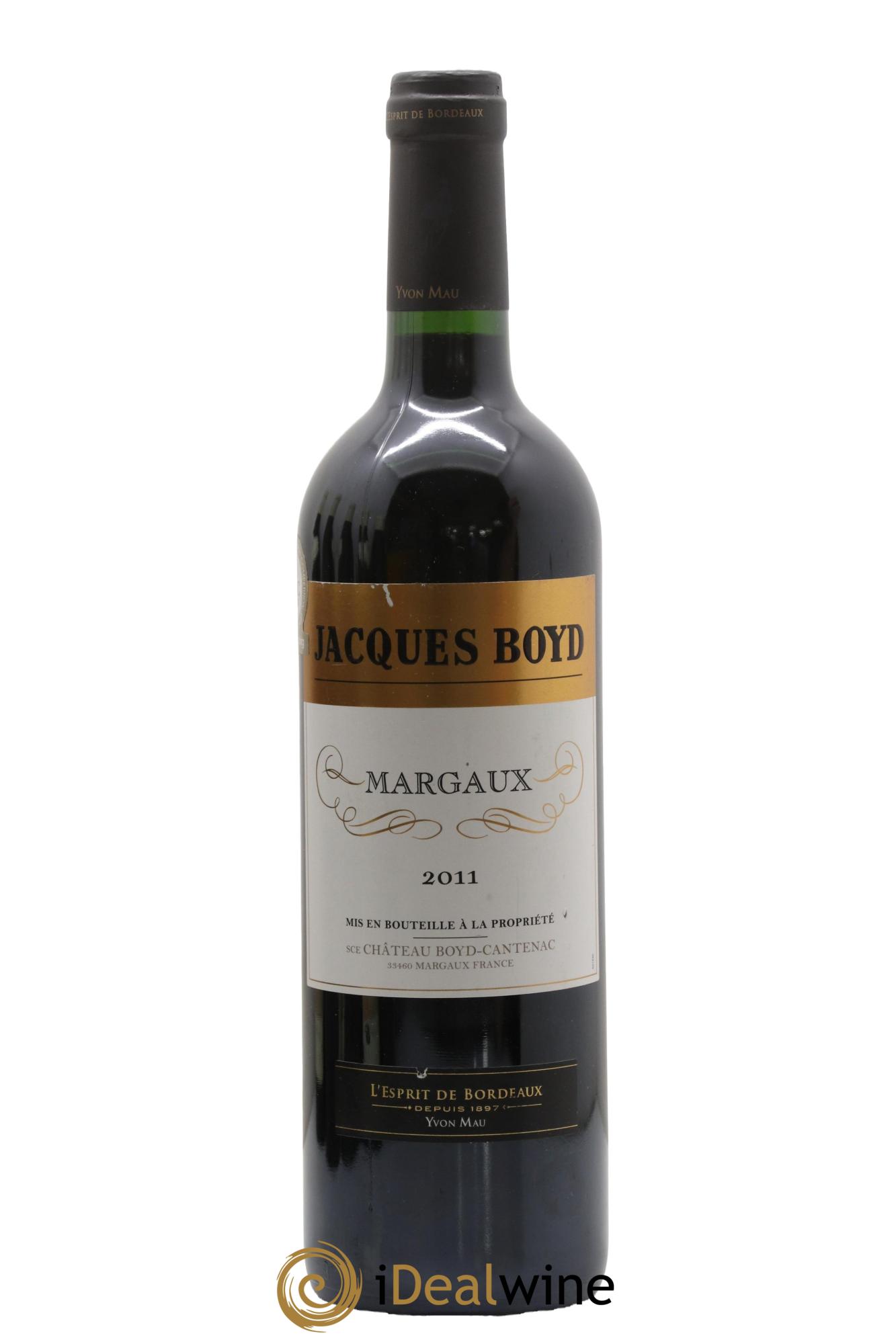 Margaux Jacques Boyd 2011 - Lot of 1 bottle - 0