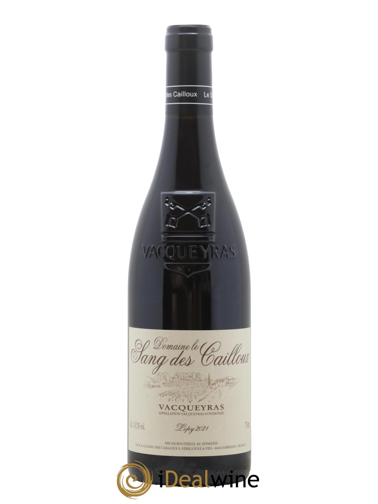 Vacqueyras Cuvée de Lopy Le Sang des Cailloux 2021 - Lot de 1 bouteille - 0