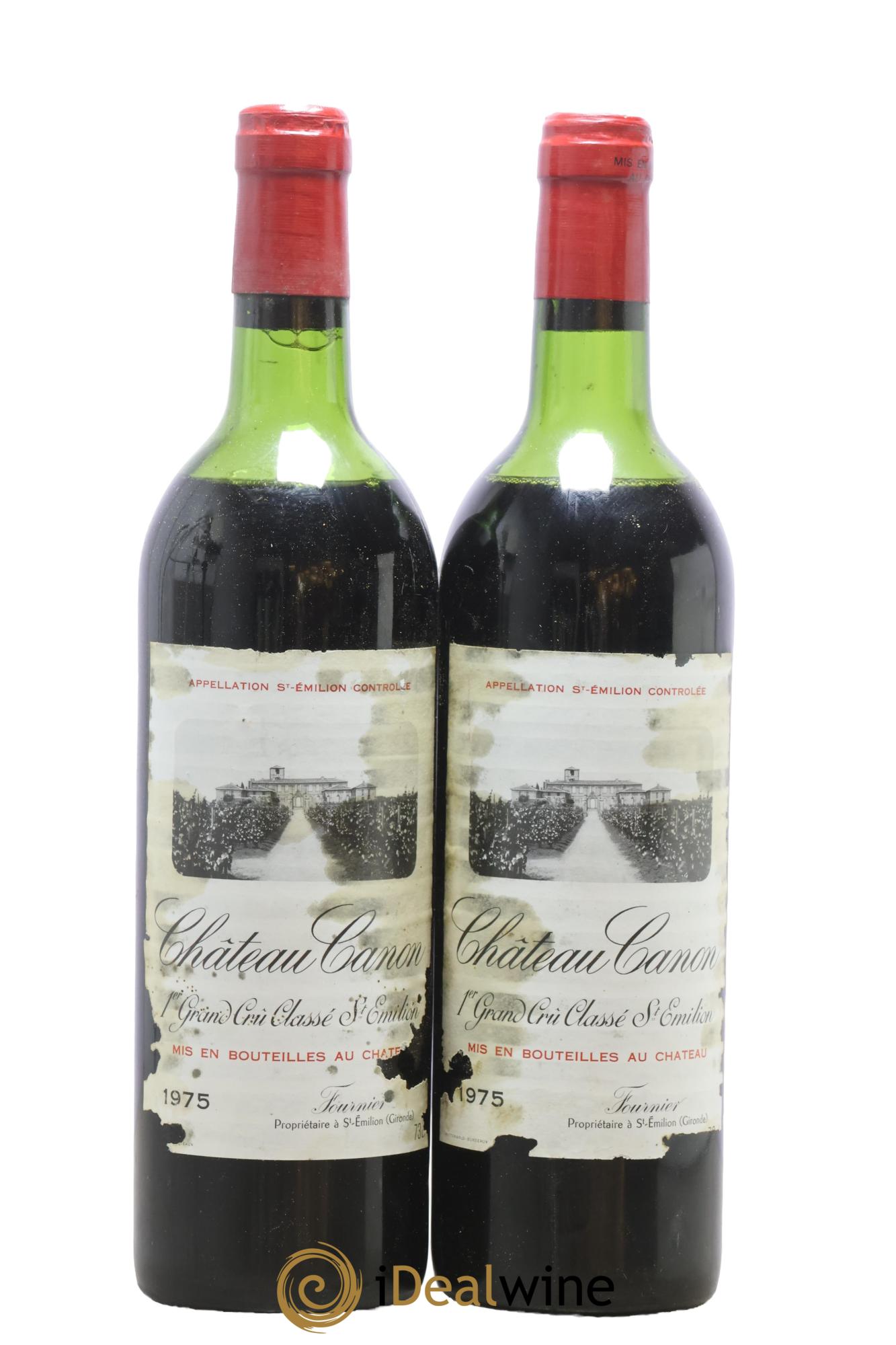 Château Canon 1er Grand Cru Classé B 1975 - Lot of 2 bottles - 0