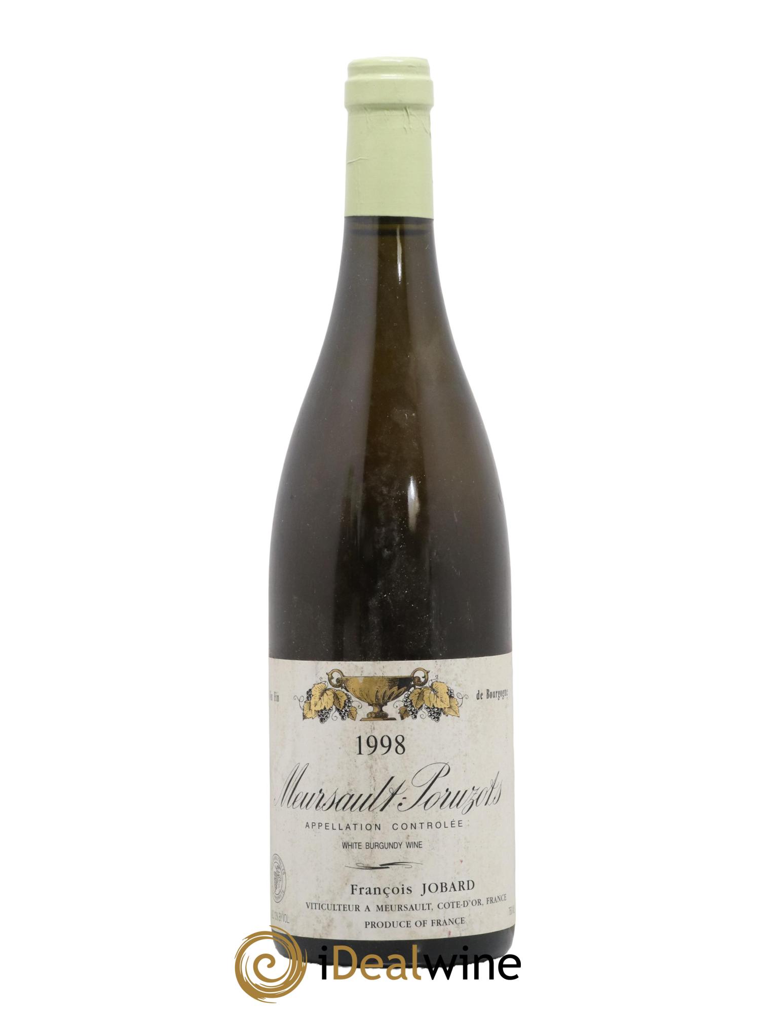 Meursault 1er Cru Poruzots François et Antoine Jobard (Domaine) 1998 - Lot de 1 bouteille - 0