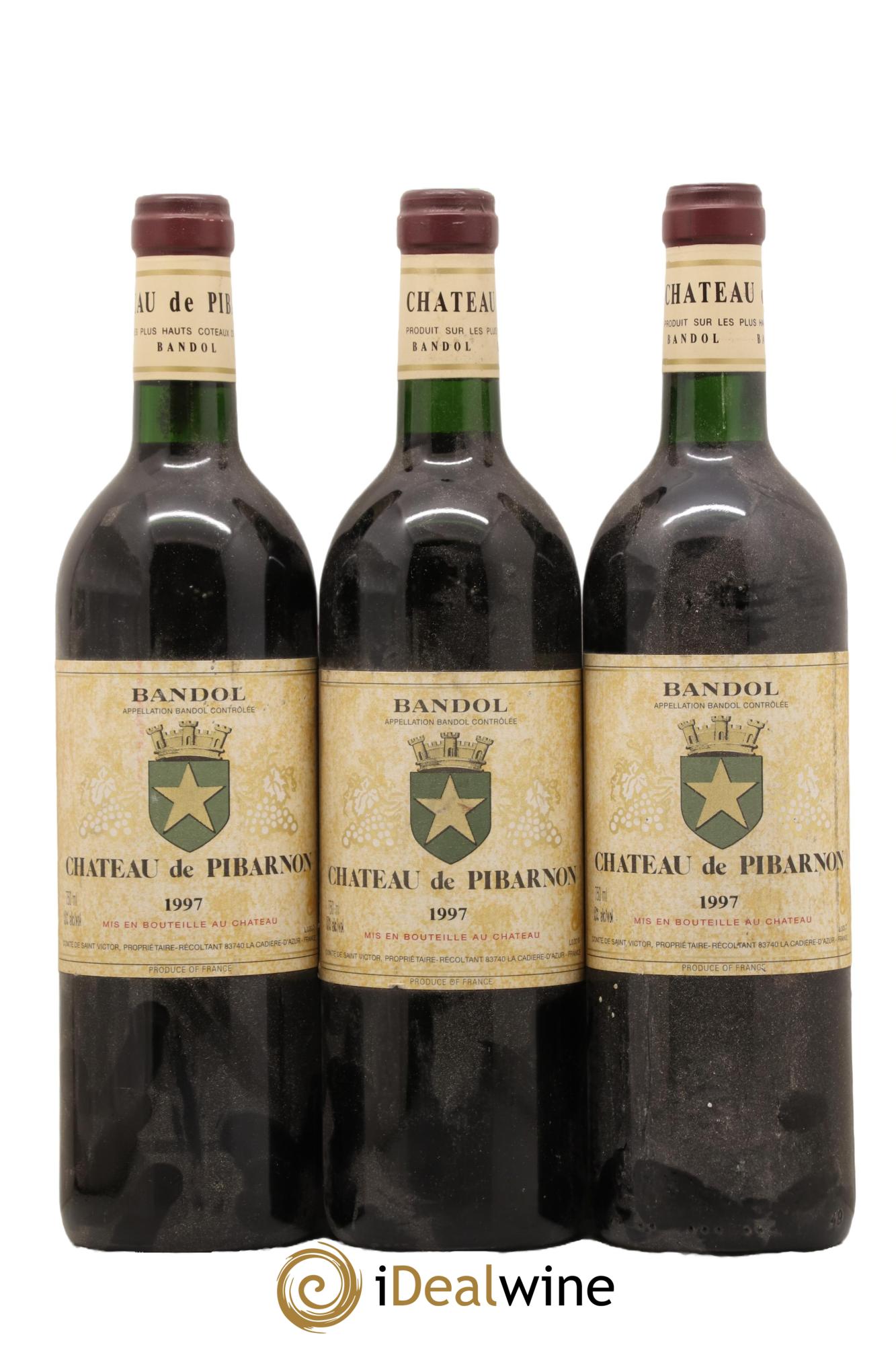 Bandol Château de Pibarnon Comte de Saint-Victor 1997 - Lotto di 3 bottiglie - 0