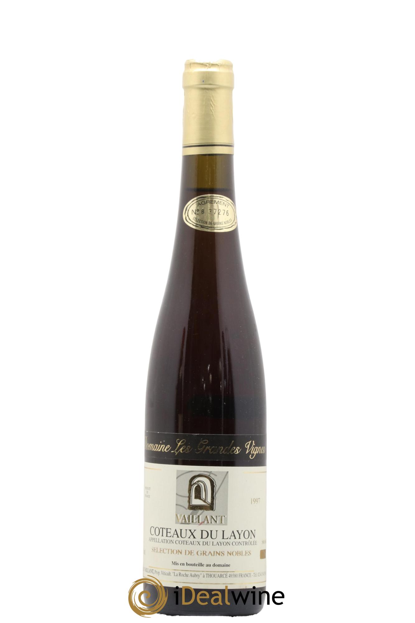 Coteaux du Layon SGN Les Grandes Vignes Vaillant 1997 - Lot de 1 format 50cl - 0