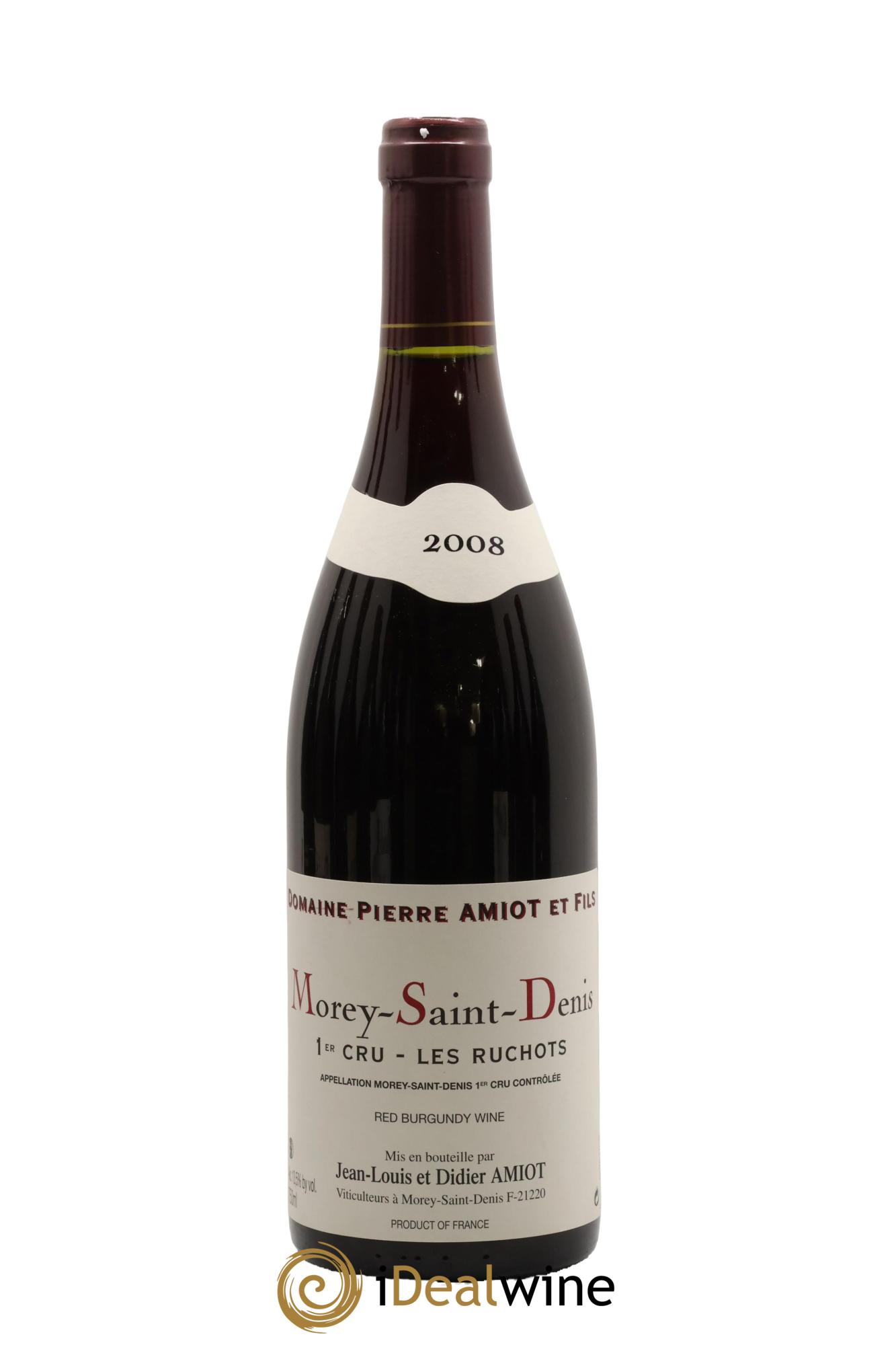 Morey-Saint-Denis 1er Cru Les Ruchots Jean-Louis et Didier Amiot 2008 - Lot of 1 bottle - 0