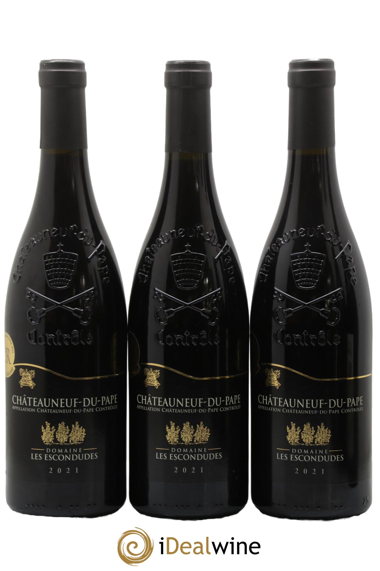 Châteauneuf-du-Pape Domaine les Escondudes 2021 - Lot de 3 bouteilles - 0